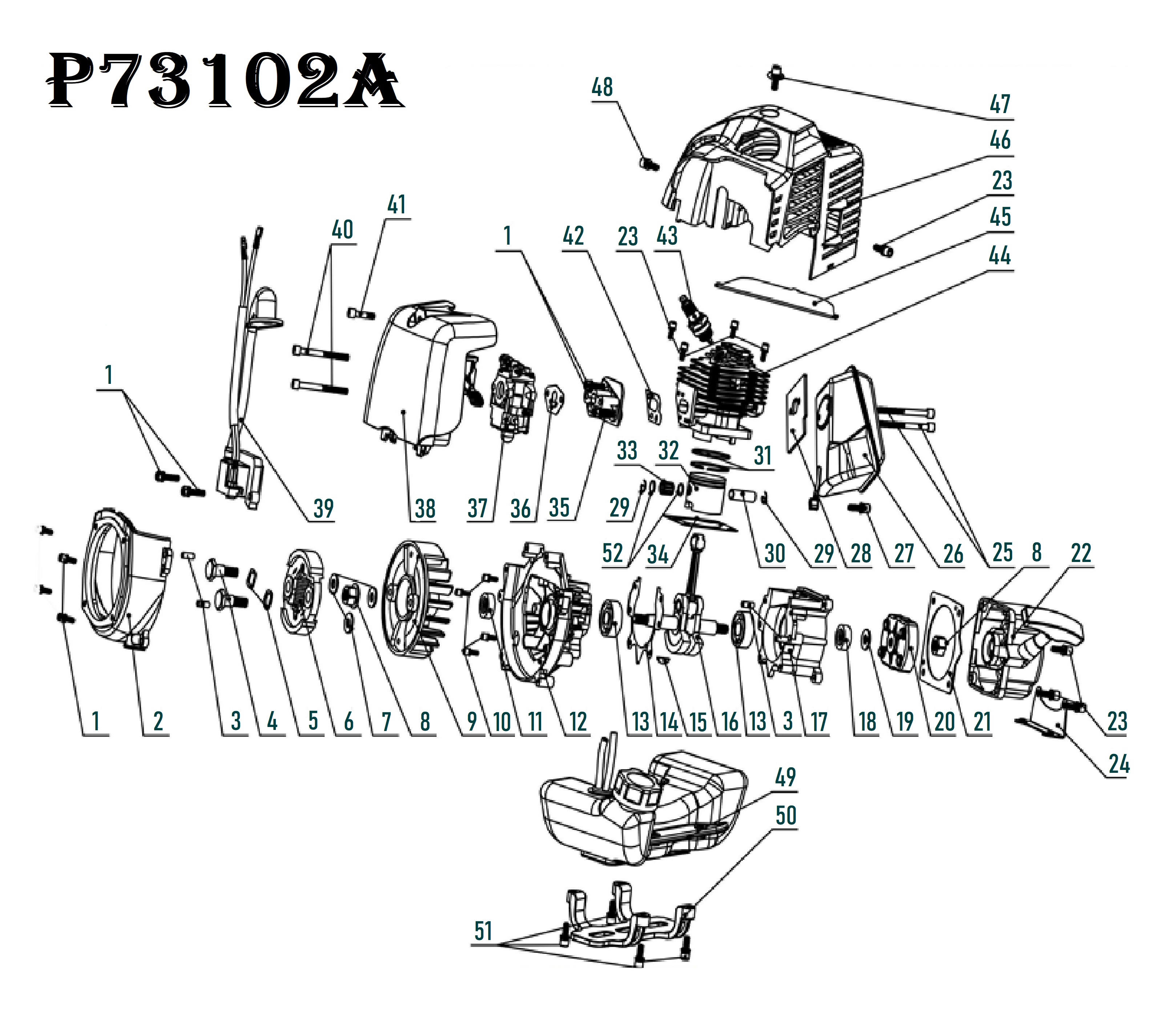 Бензотриммер P73102A