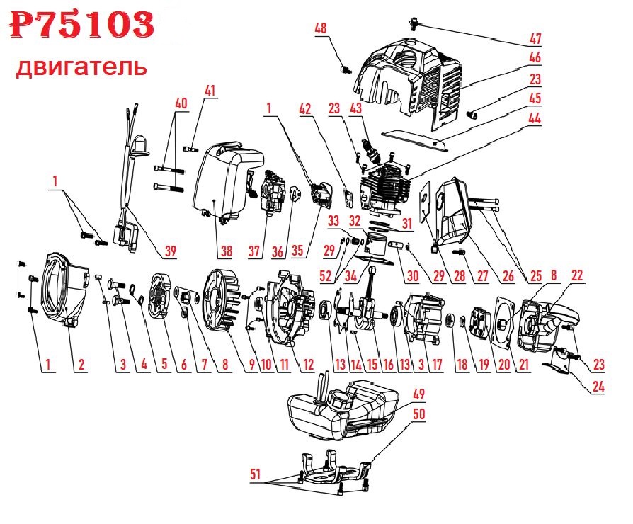 Бензотриммер P75103