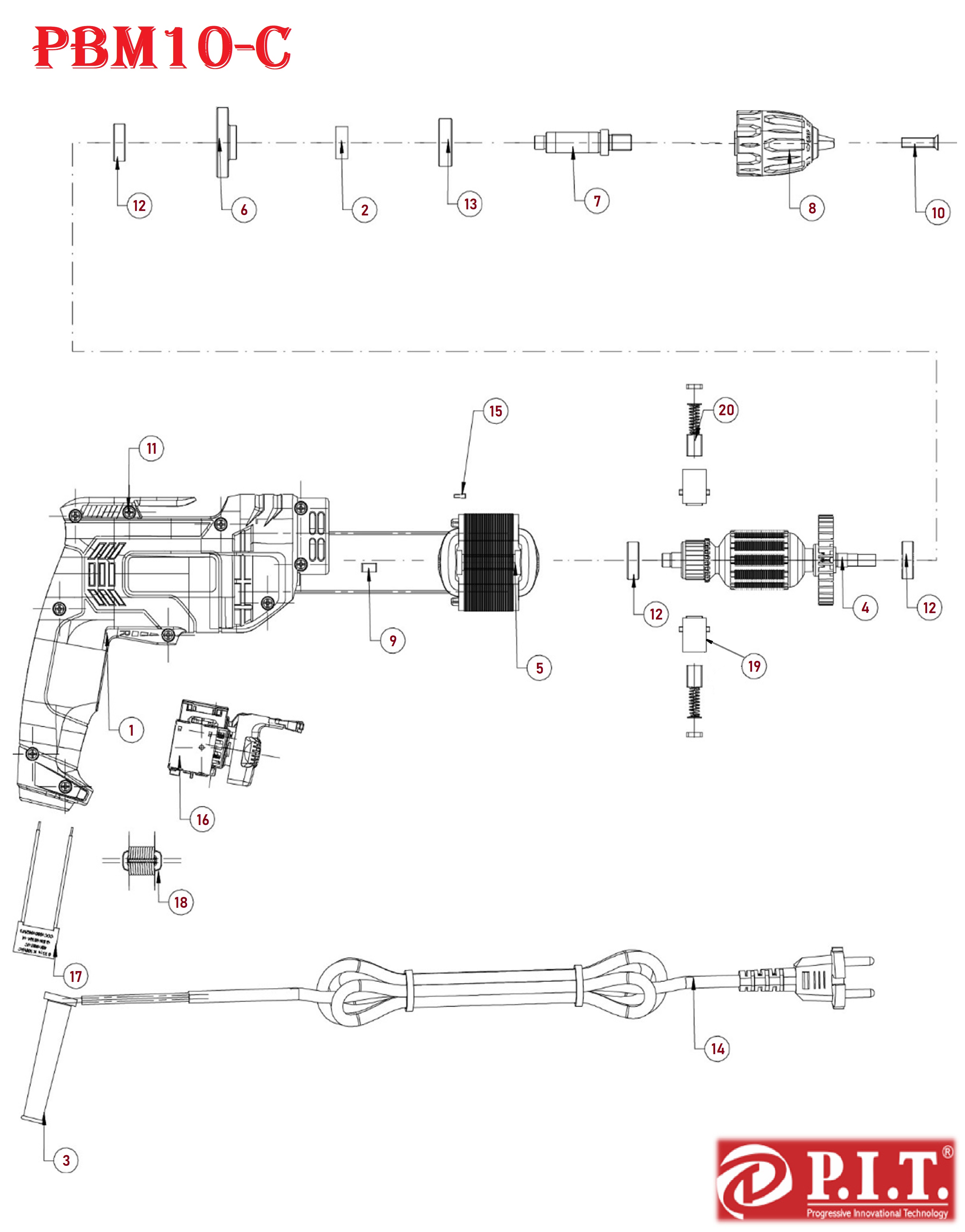 Дрель PBM10-C