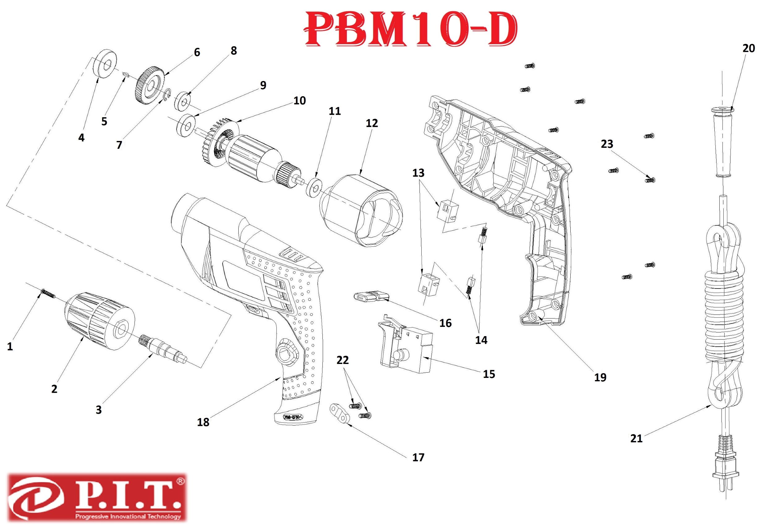 Дрель PBM10-D