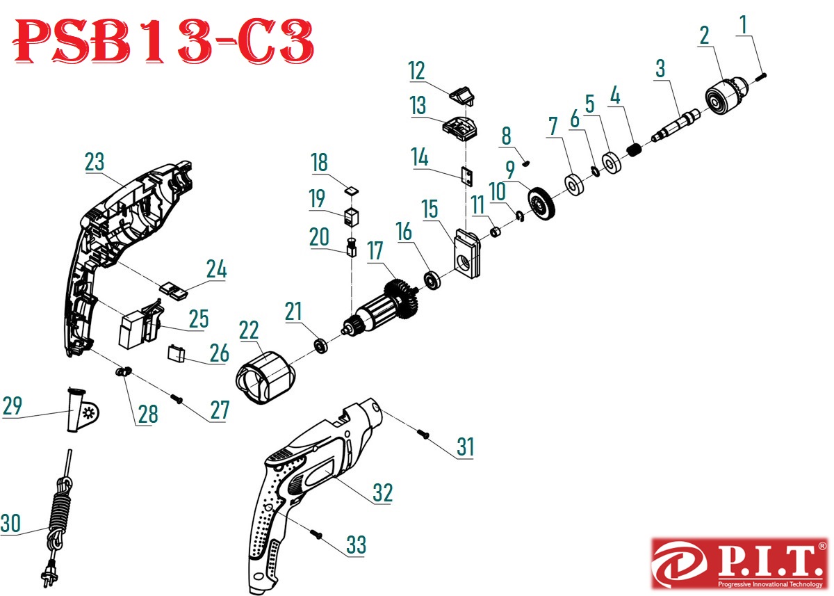 Дрель ударная  PSB13-C3