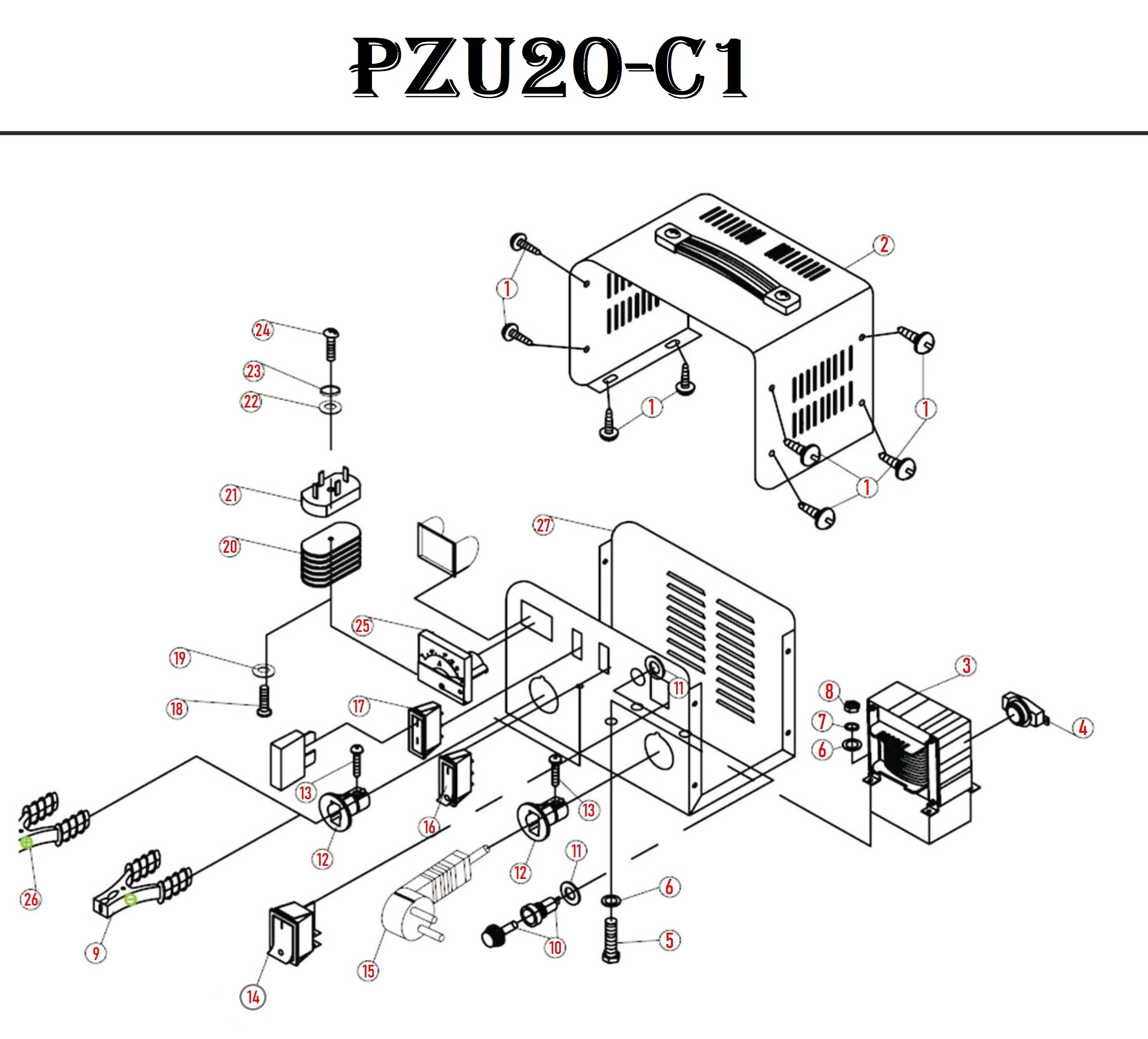 Зарядное устройство PZU20-C1