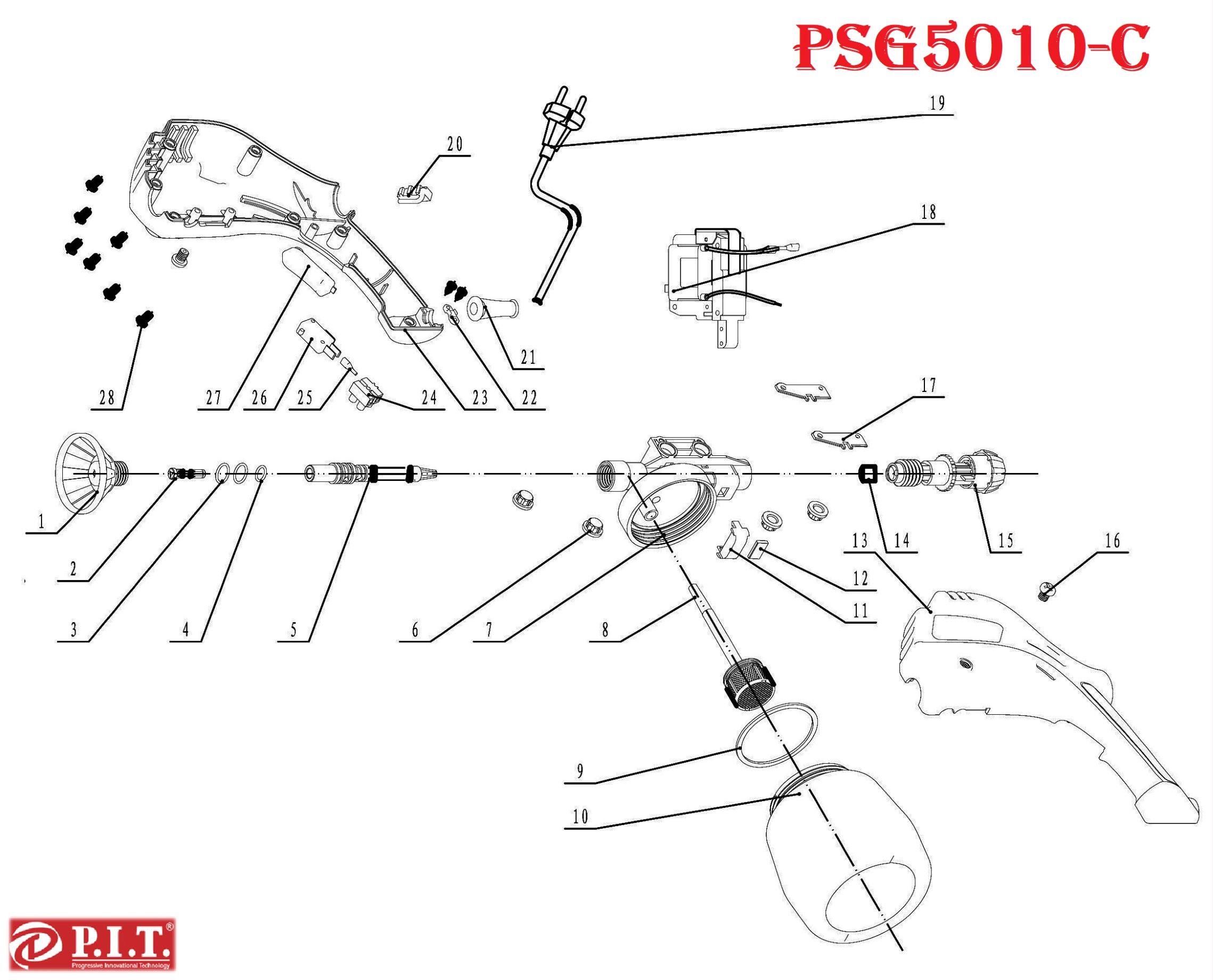 Краскораспылитель PSG5010-С МАСТЕР