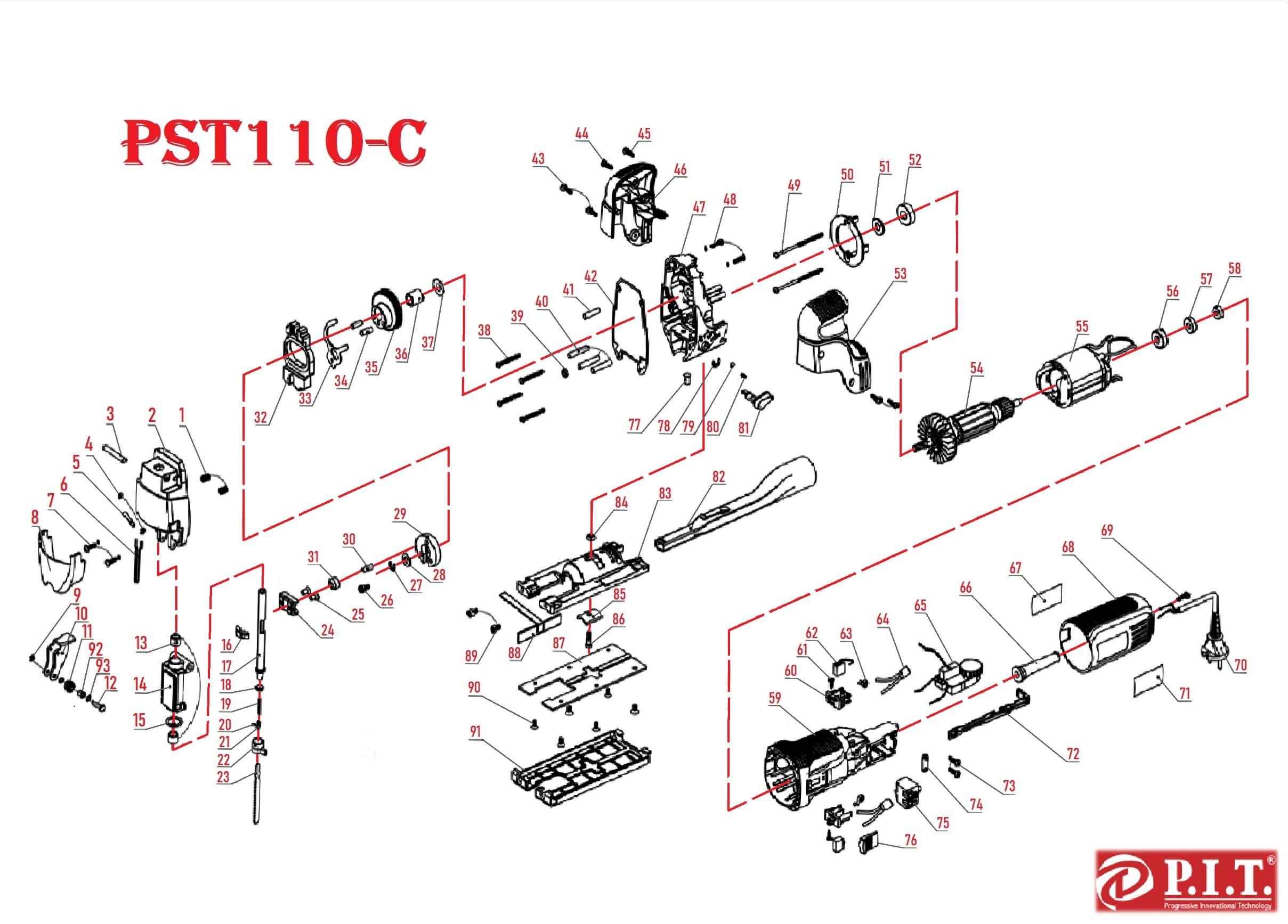 Лобзик  PST110-C