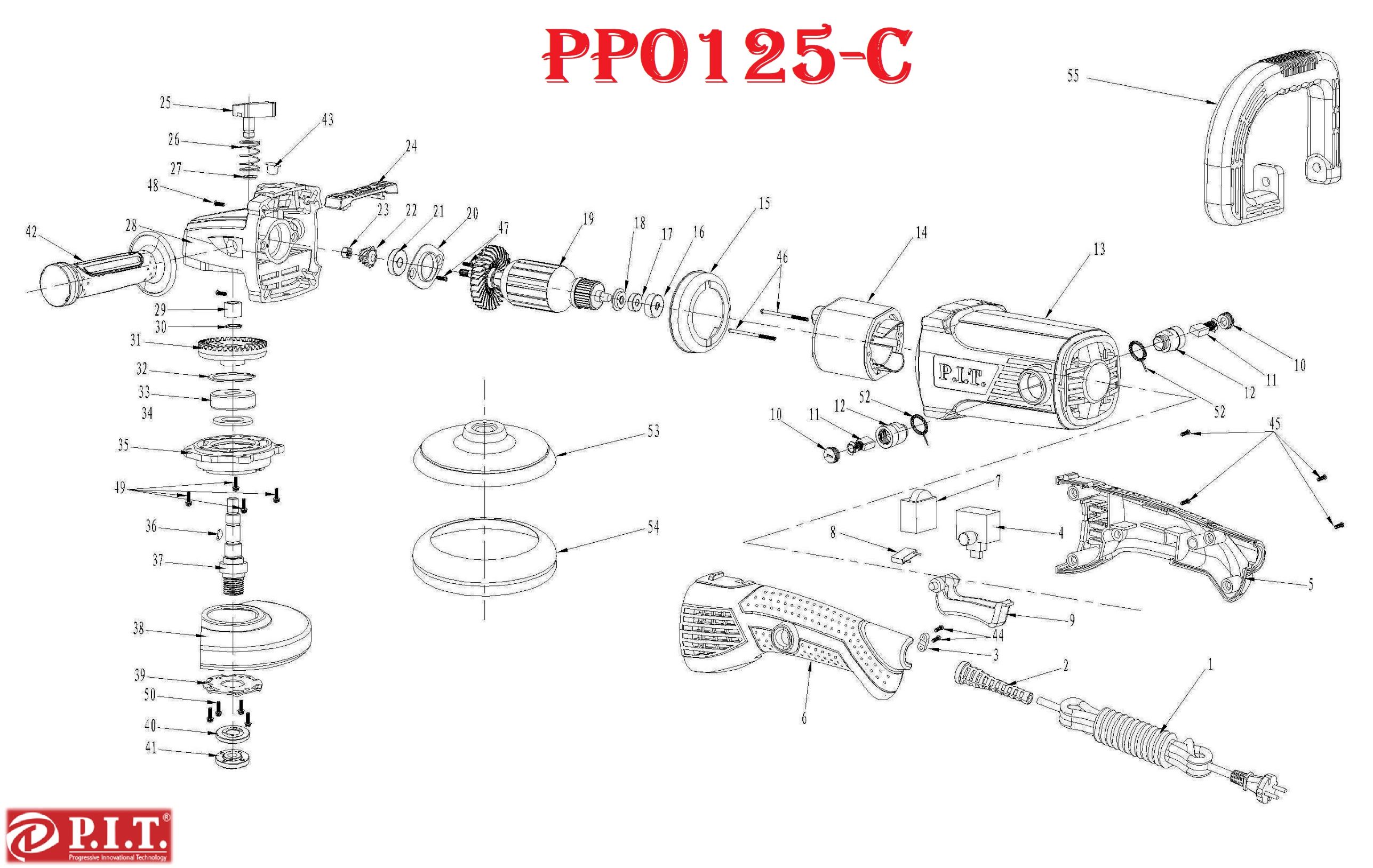 Шлифмашина полировочная PPO125-C