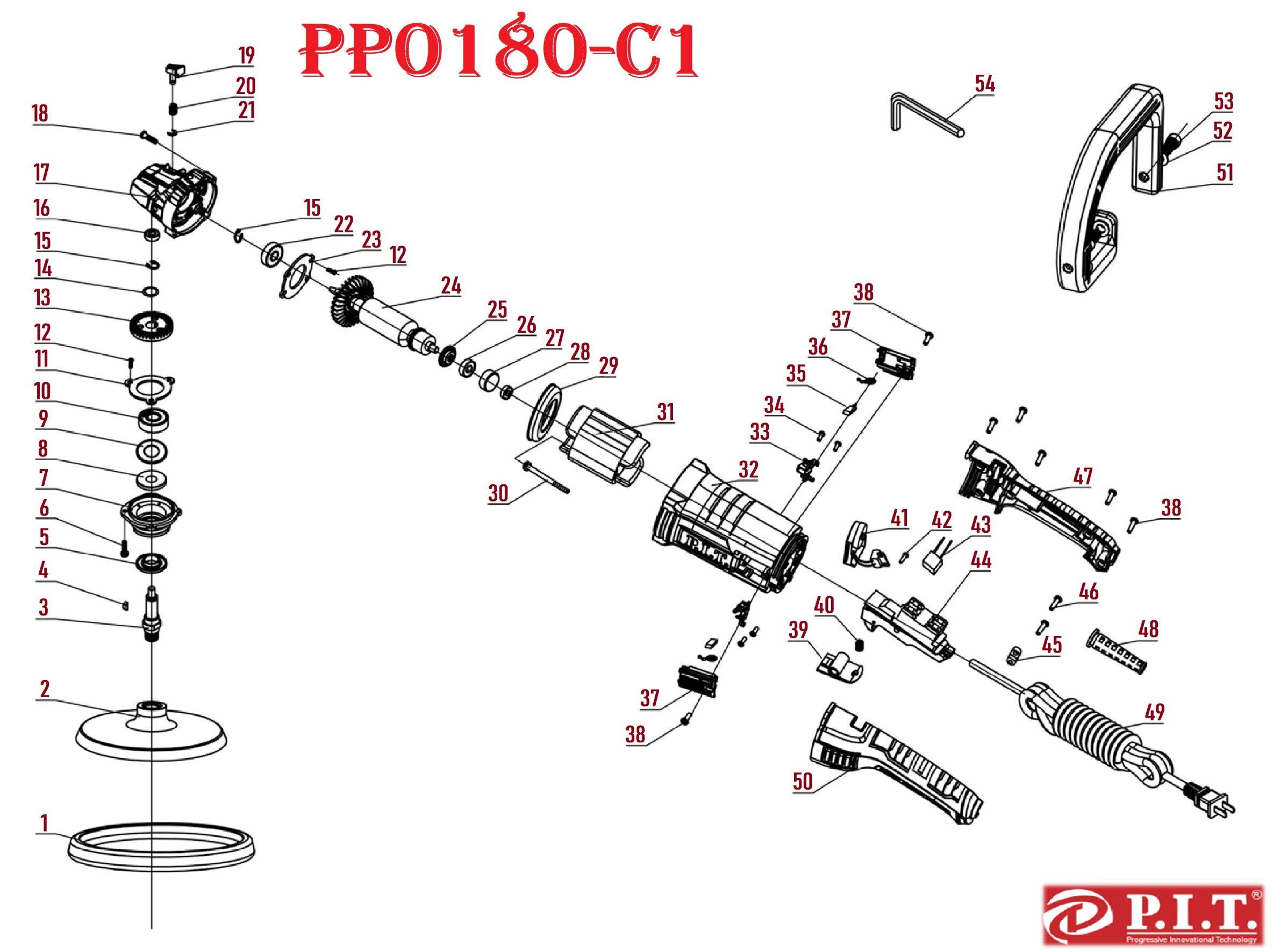 Шлифмашина полировочная PPO180-C1