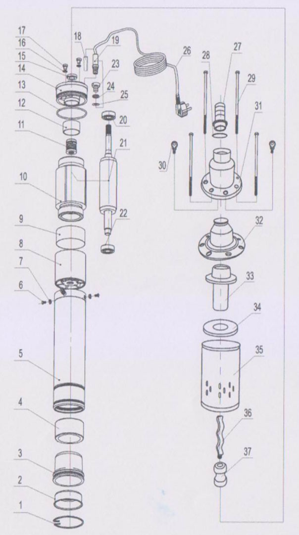 Насос скважинный PPS015028-370/65