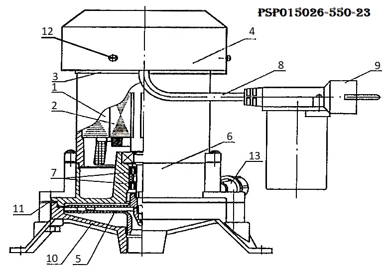 Насос центробеж. поверхн. PSP015026-550/23
