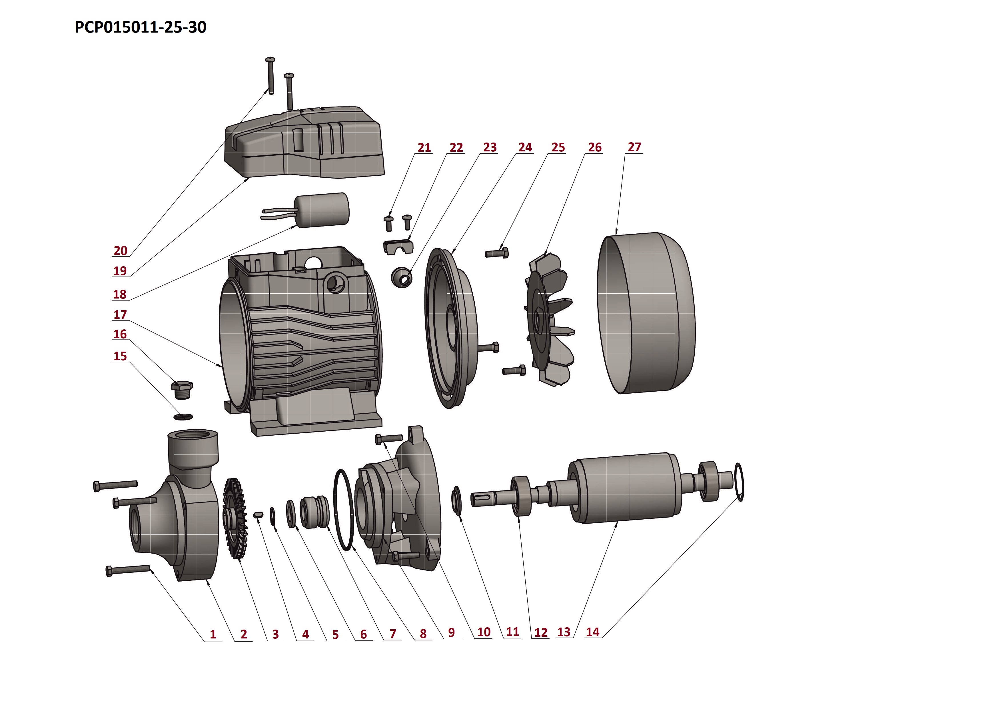 Насос центробежный PCP015011-25/30