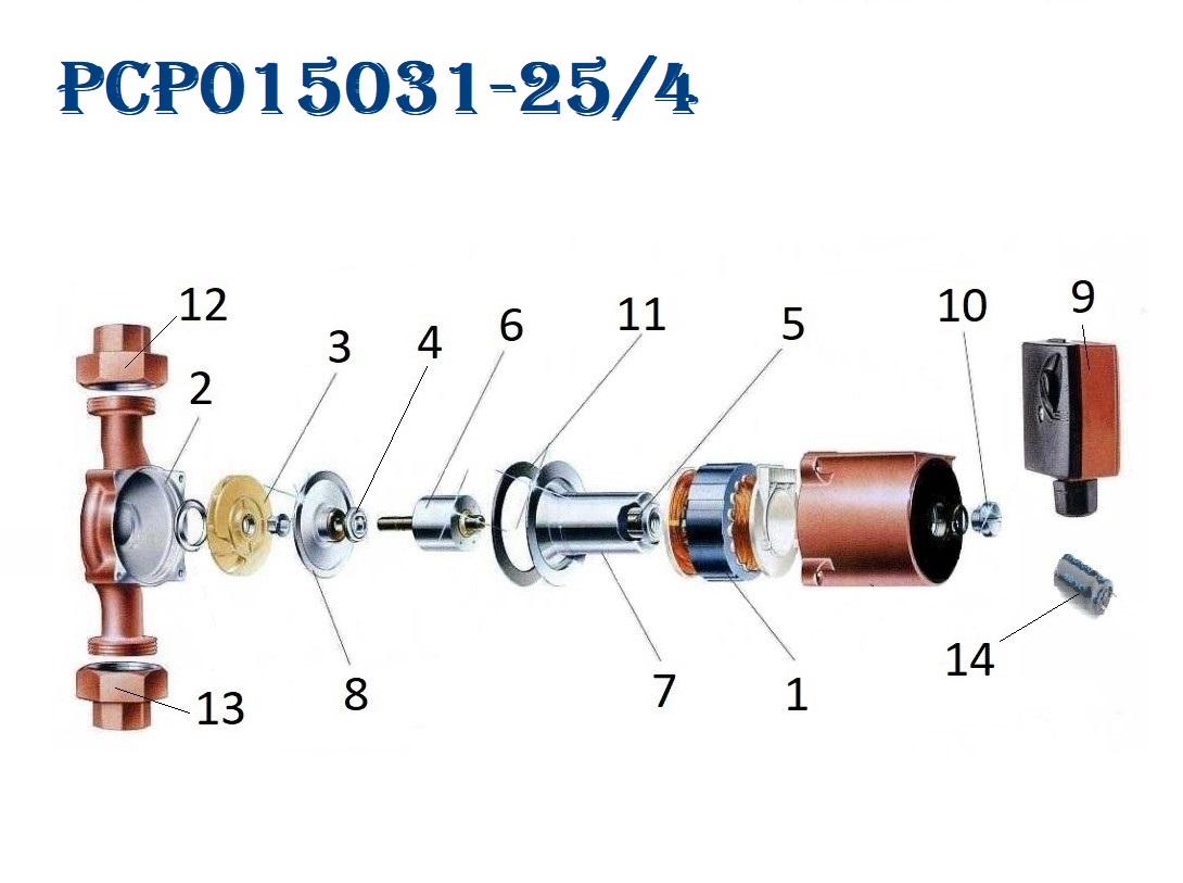 Насос циркуляционный PCP015031-25/4