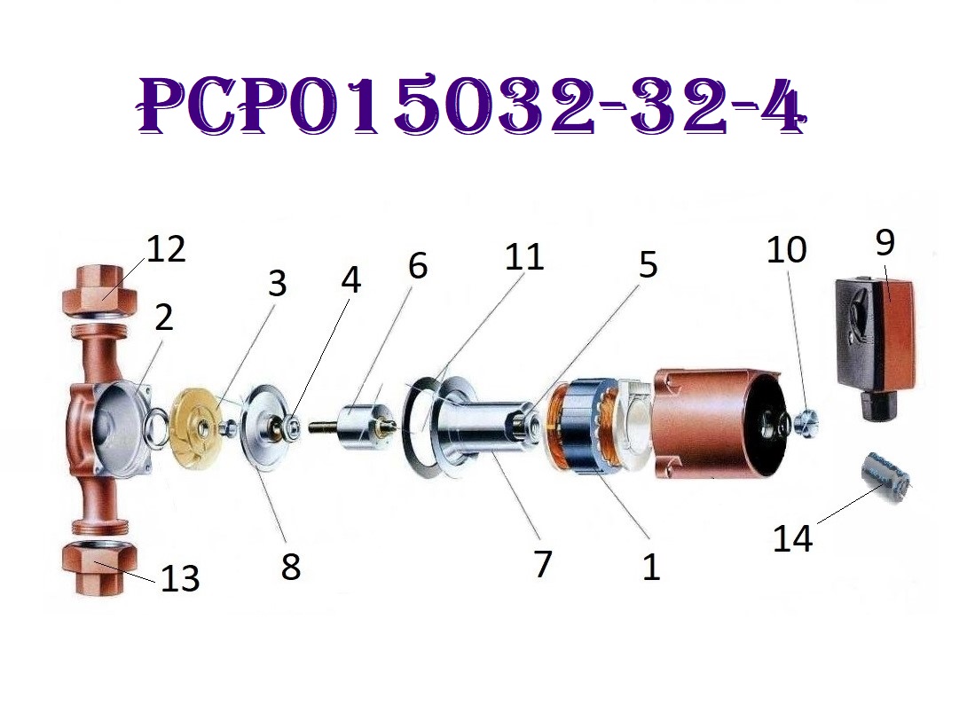 Насос циркуляционный PCP015032-32/4