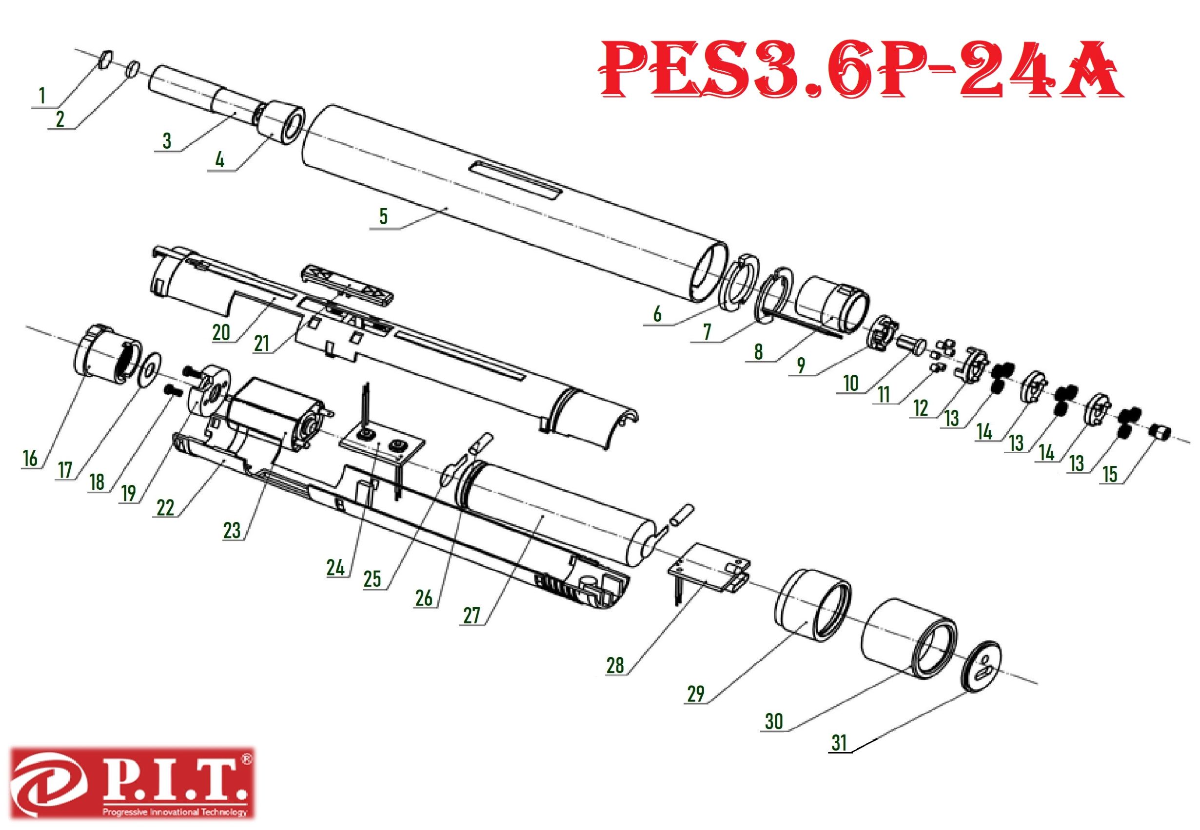 Отвертка аккумуляторная PES3.6P-24A