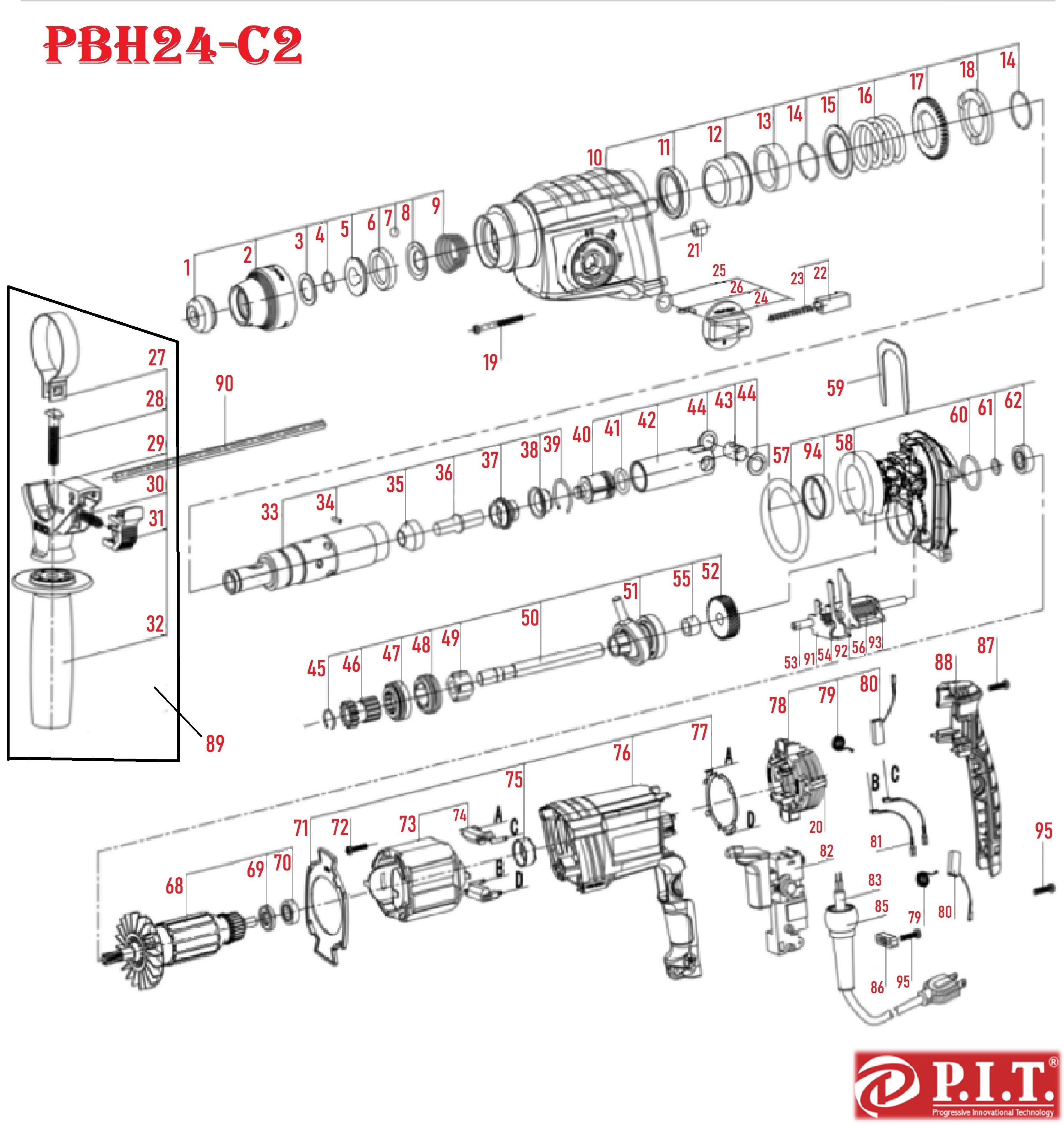 Перфоратор PBH24-C2