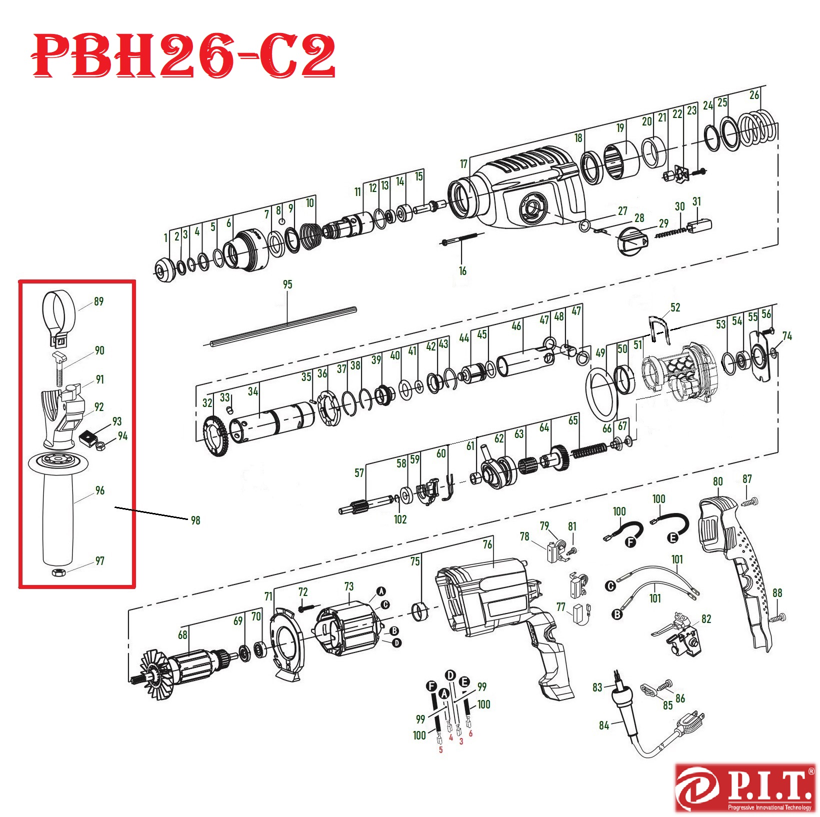 Перфоратор PBH26-C2