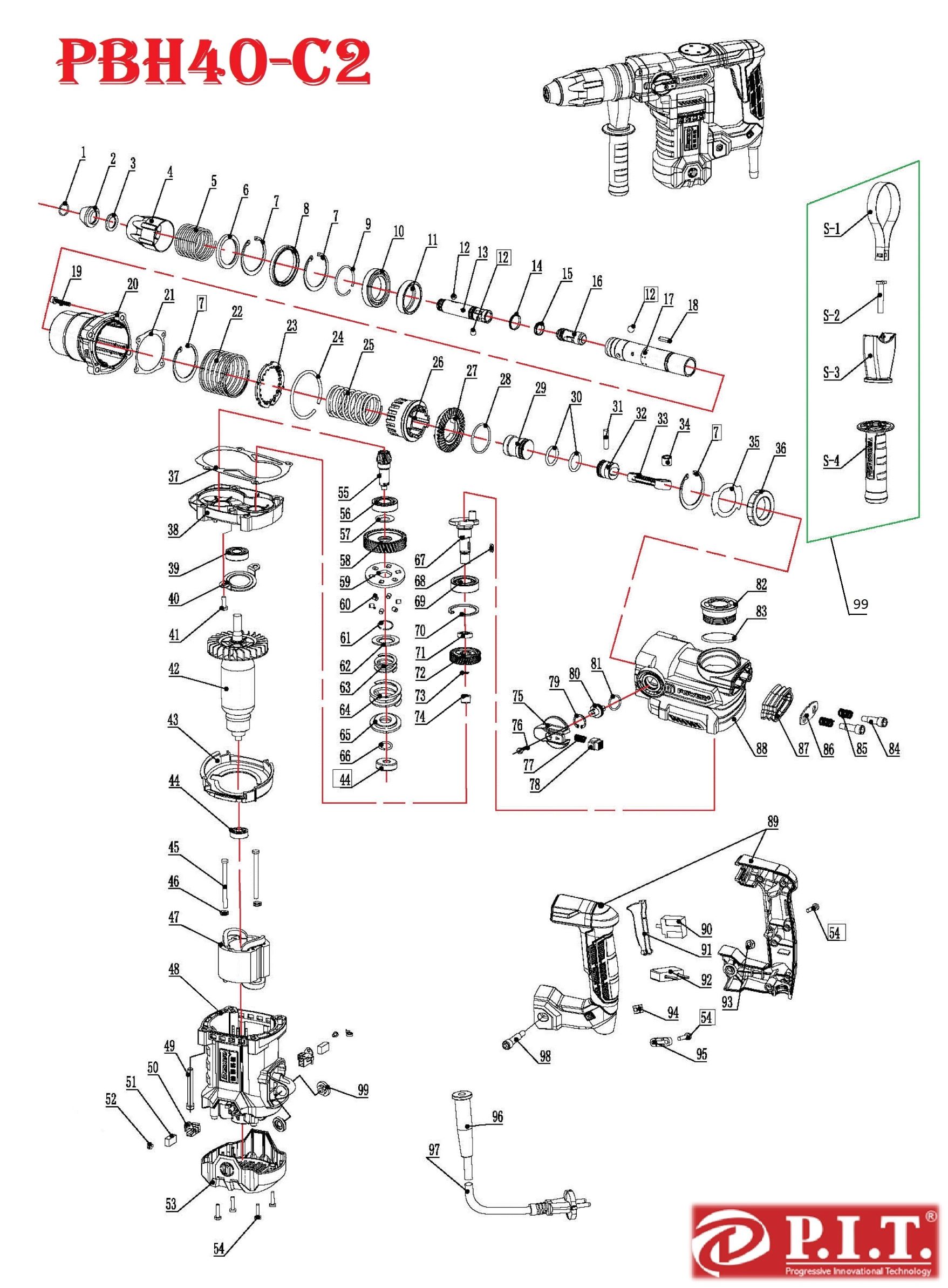 Перфоратор PBH40-C2