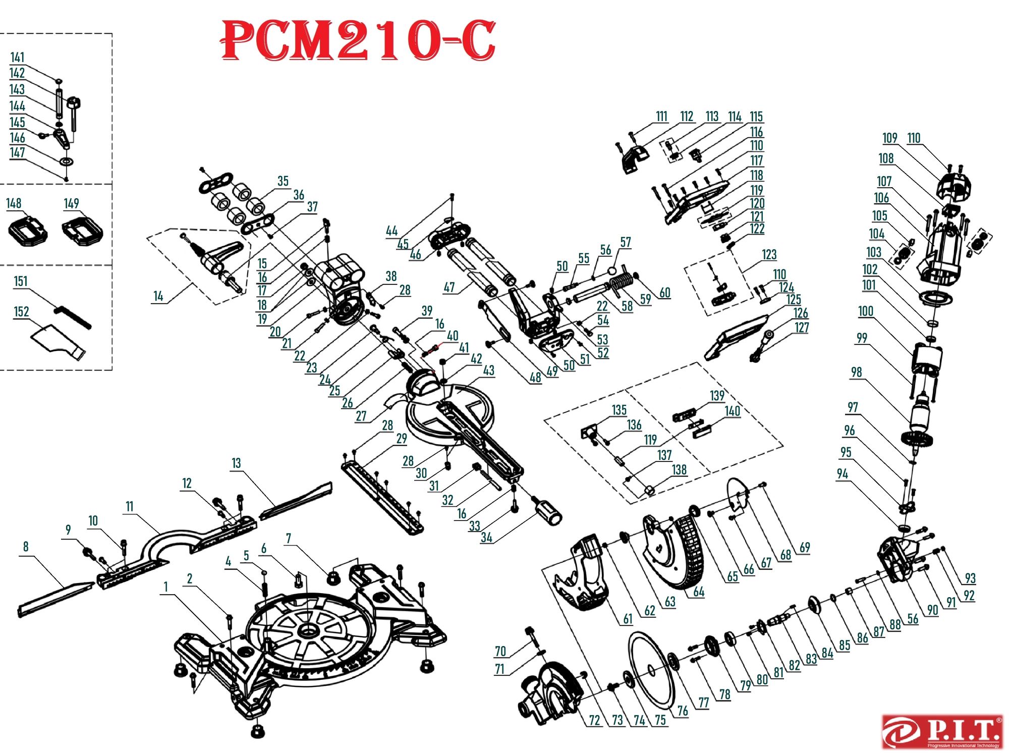 Пила торцовочная PCM210-C