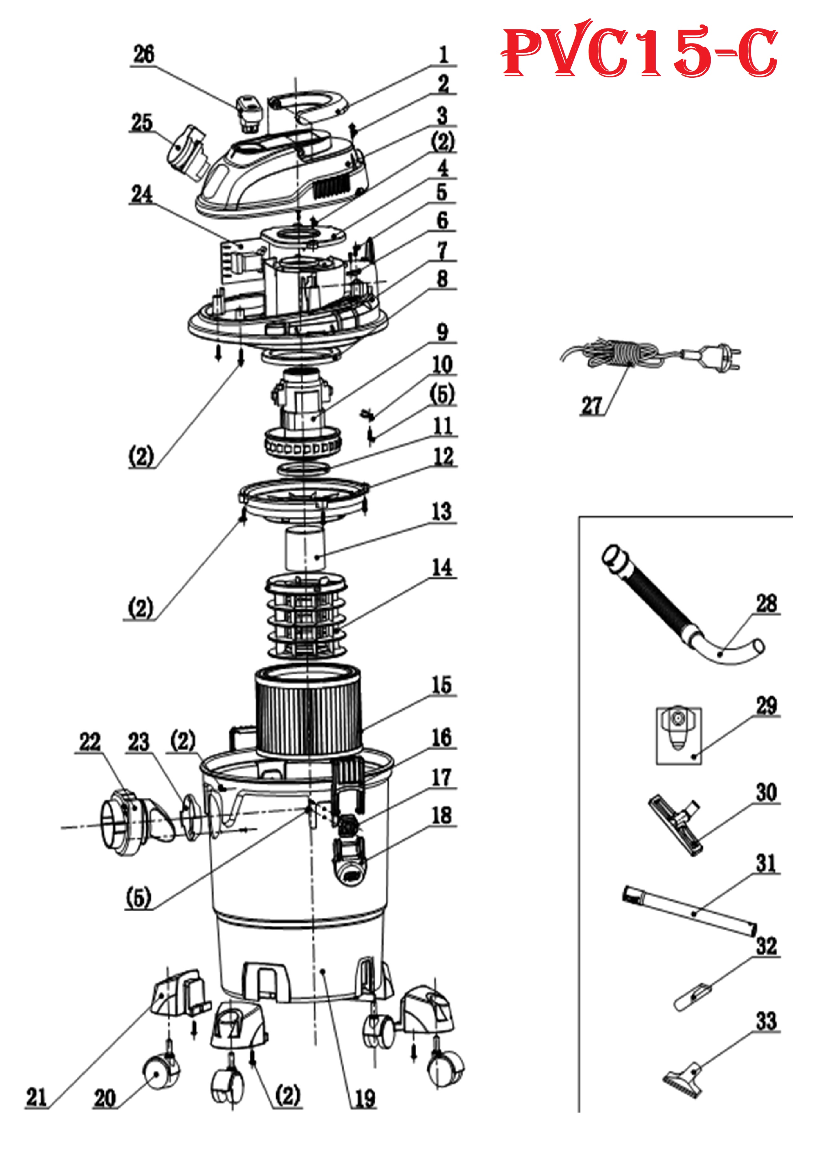 Пылесос PVC15-C