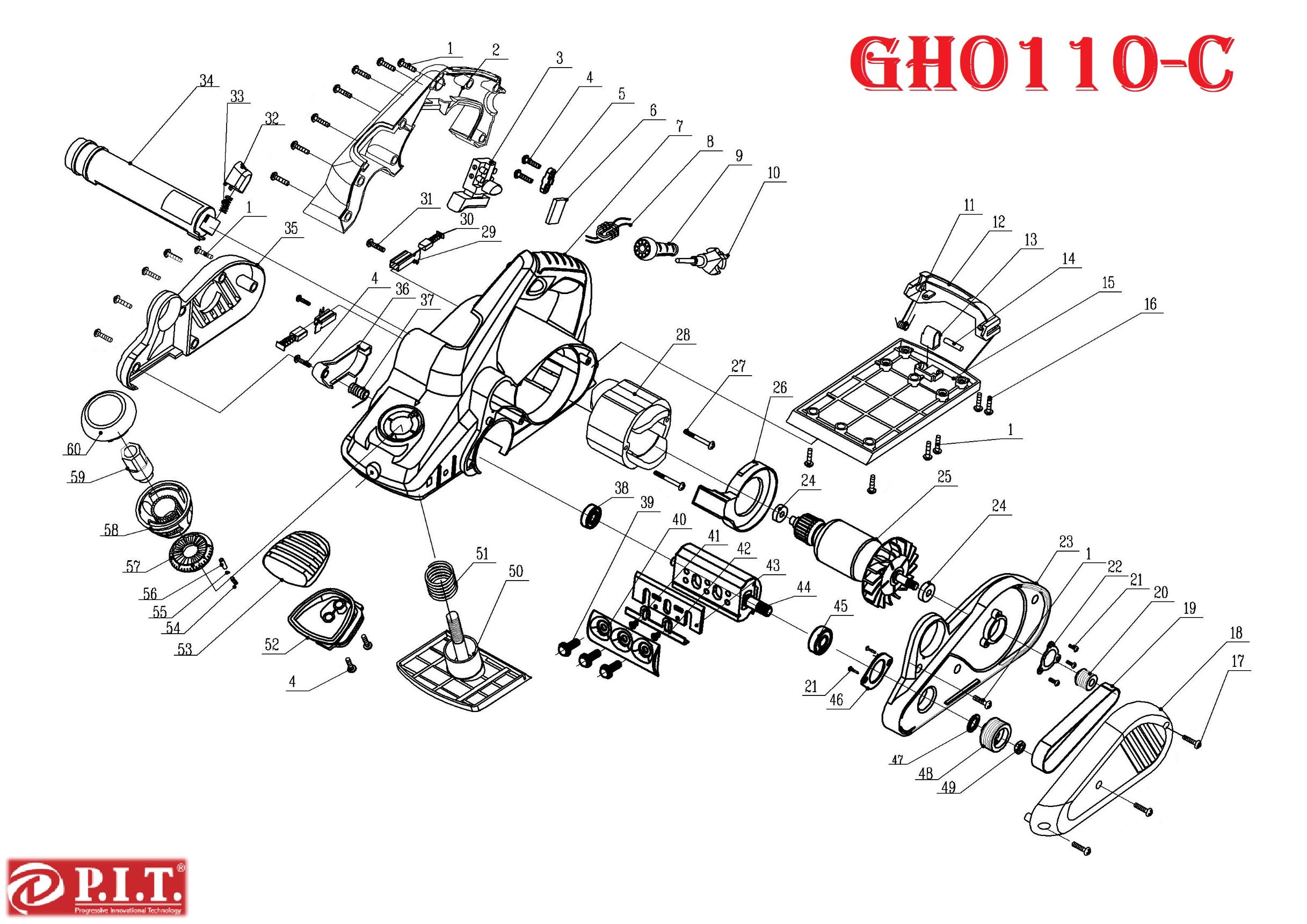 Рубанок GHO110-C МАСТЕР