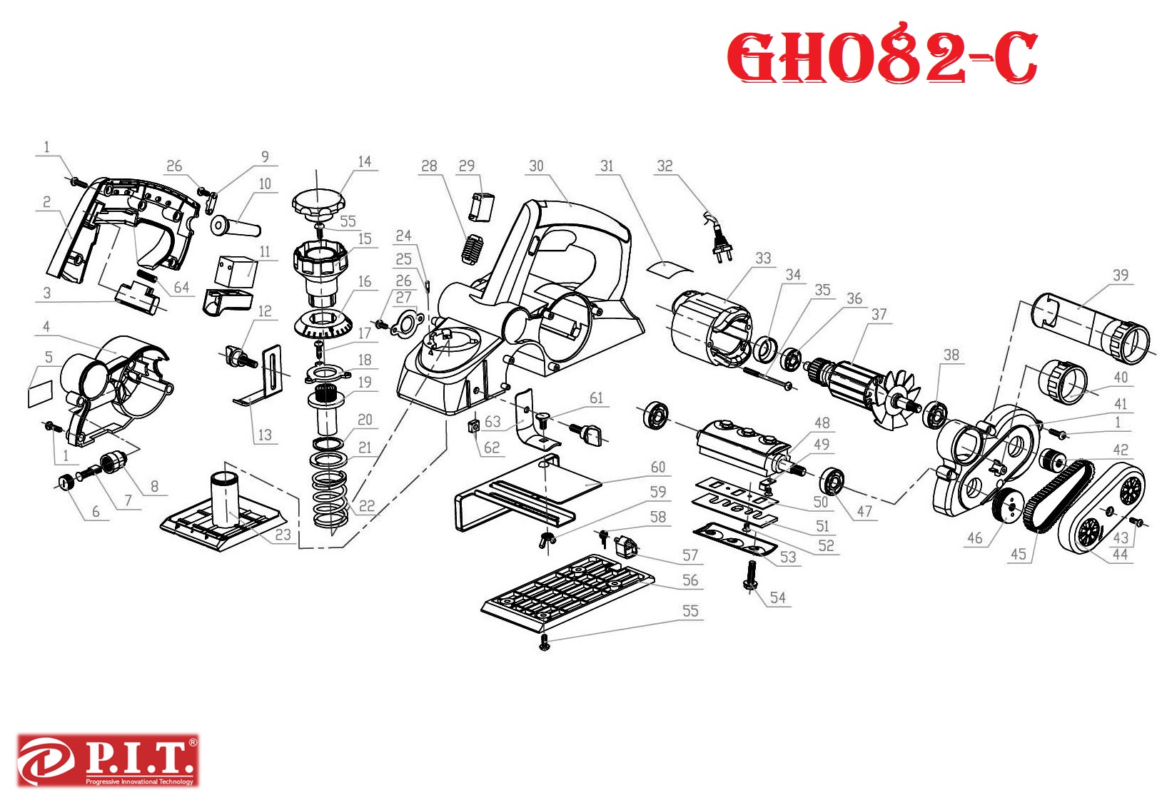 Рубанок GHO82-C