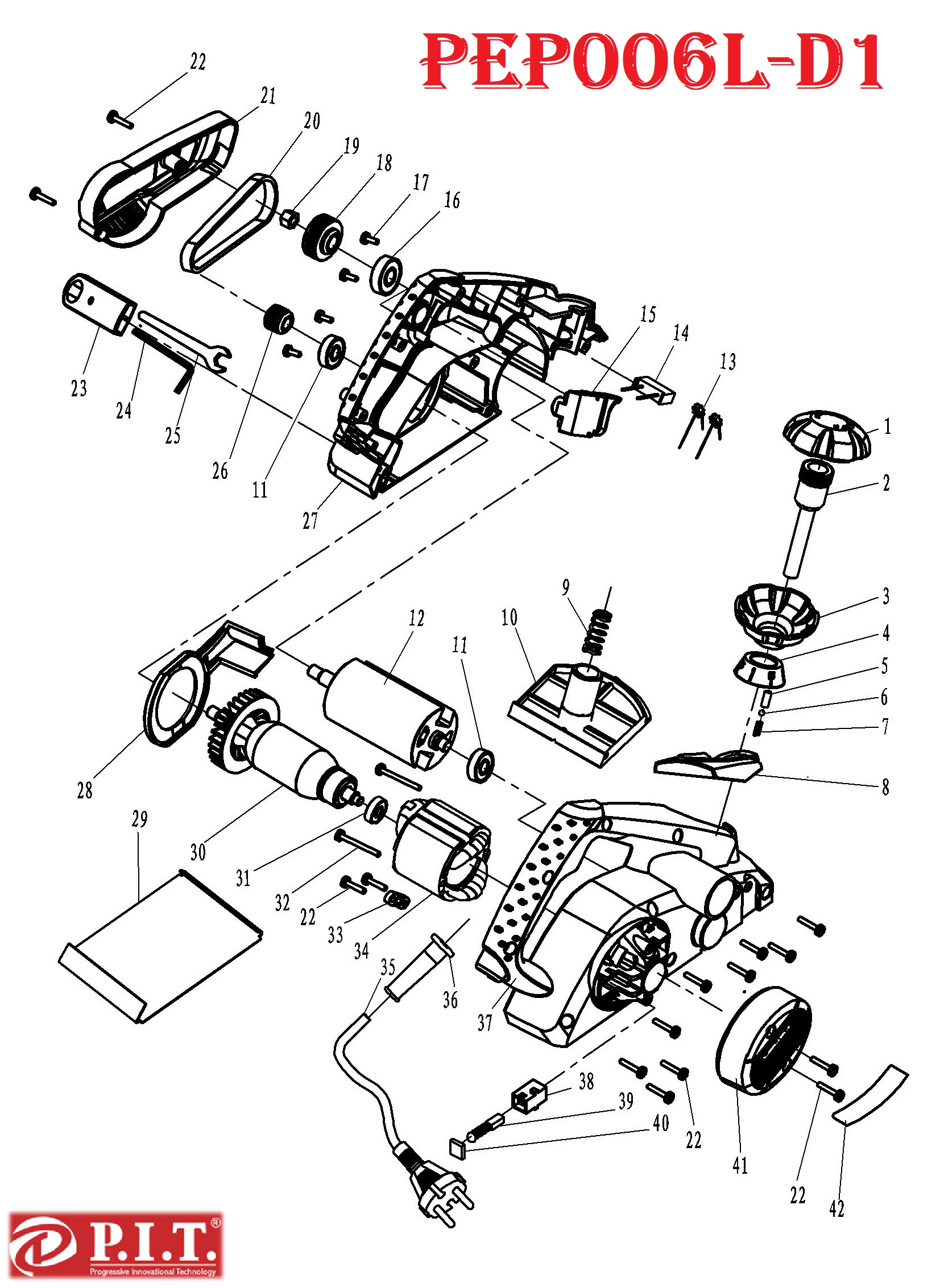 Рубанок PEP006L-D1