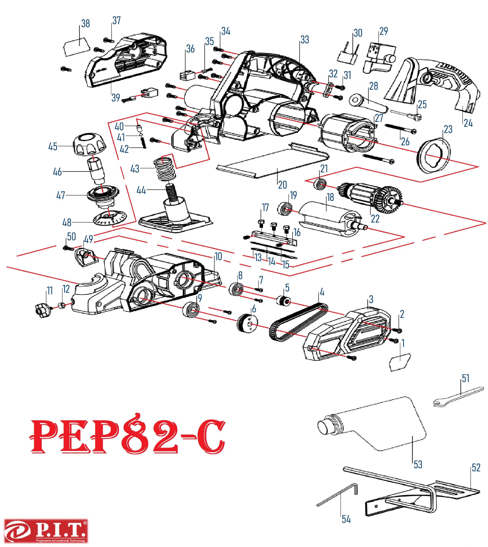 Рубанок PEP82-C