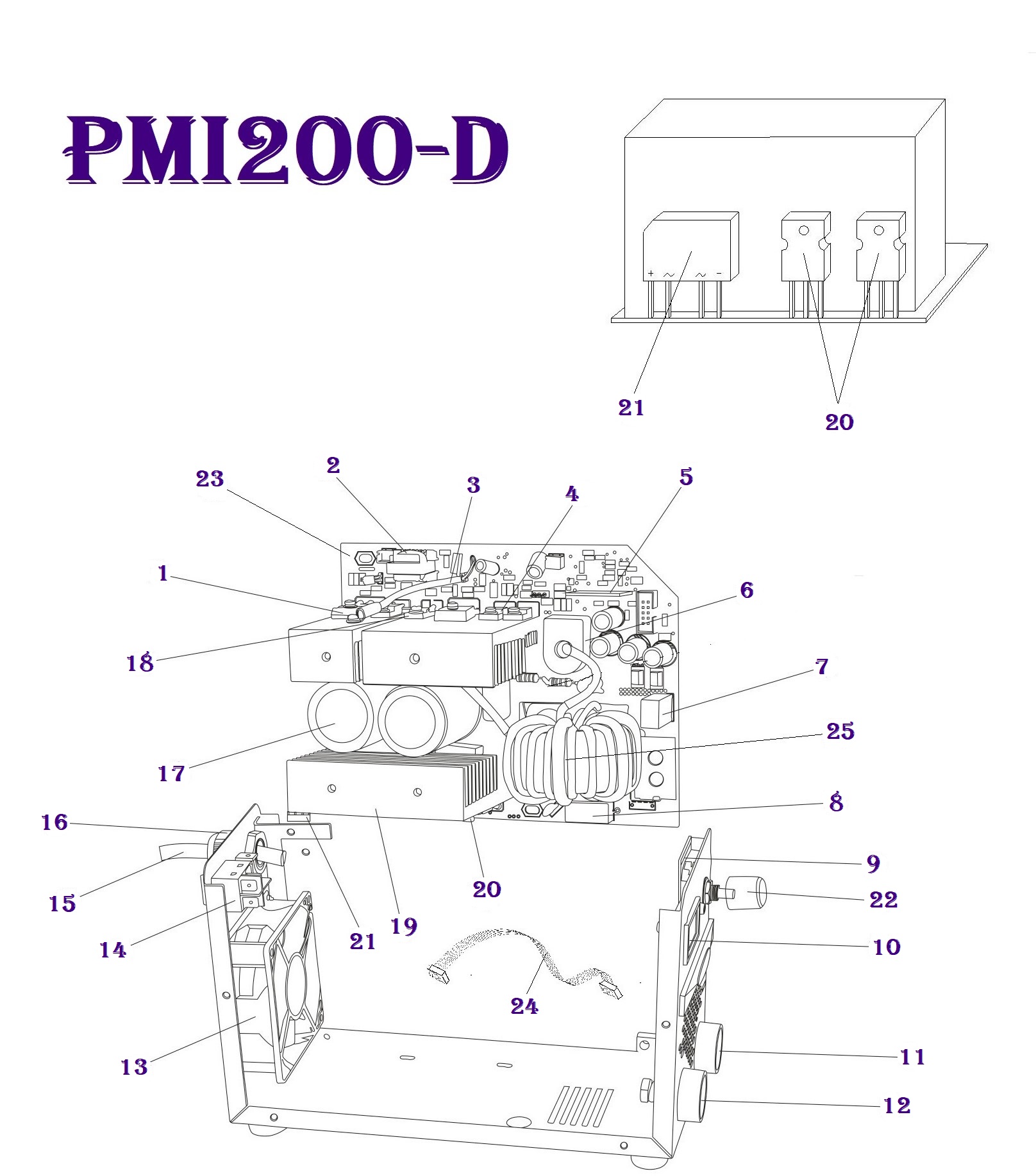 Сварочный инвертор PMI200-D