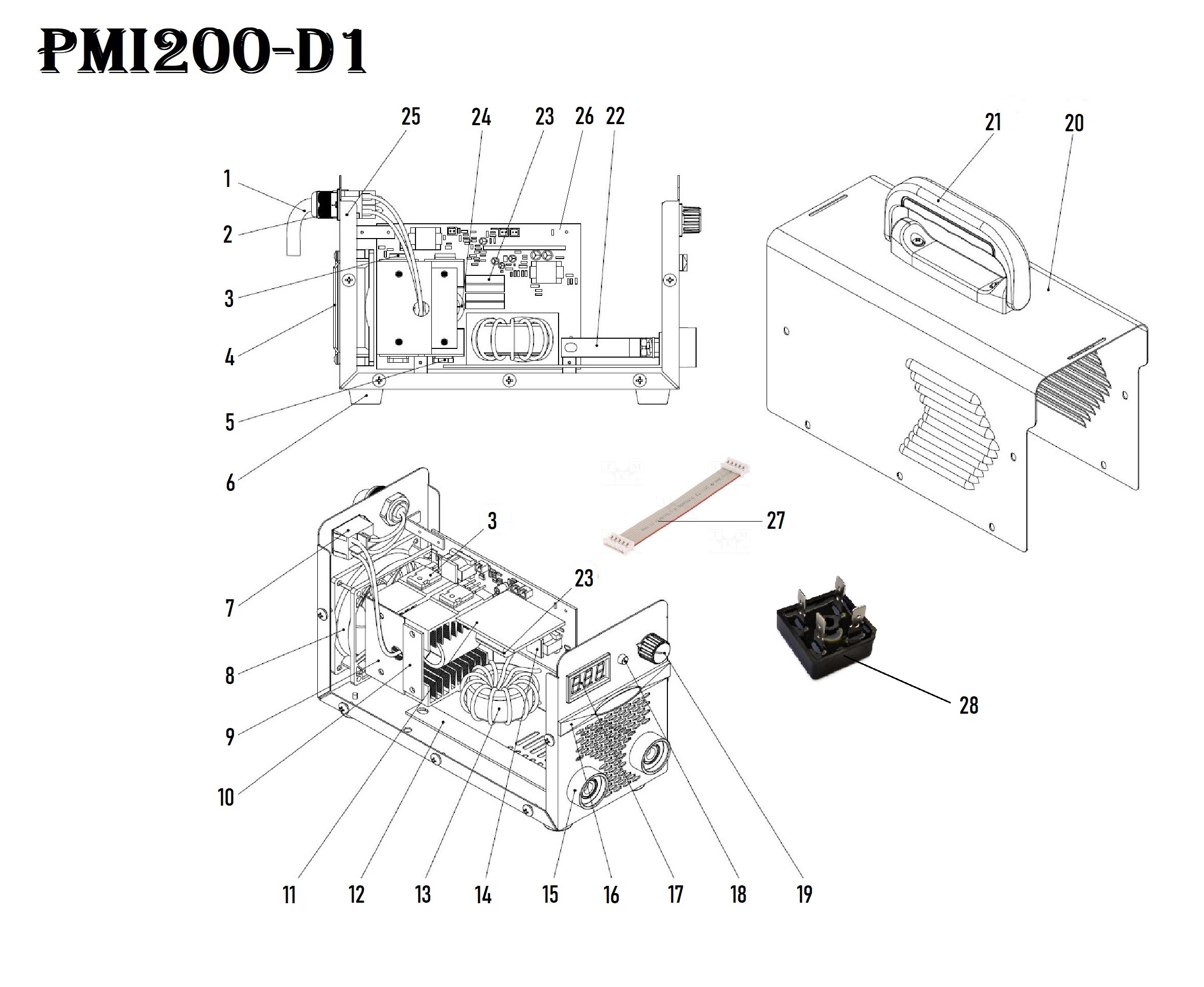 Сварочный инвертор PMI200-D1