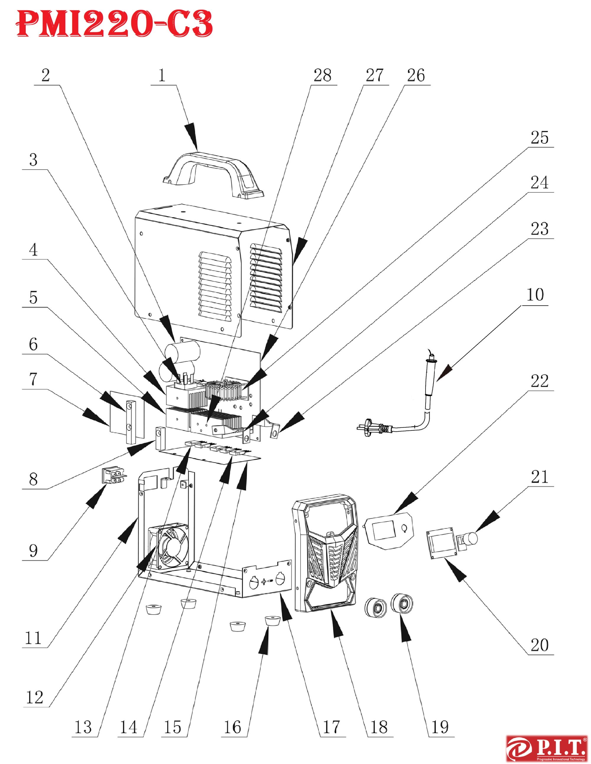 Сварочный инвертор PMI220-C3