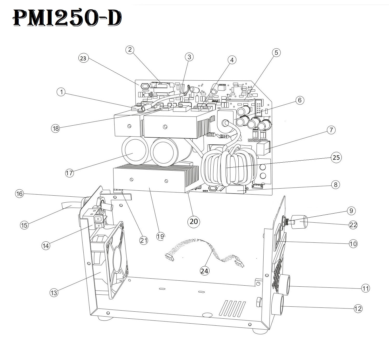 Сварочный инвертор PMI250-D