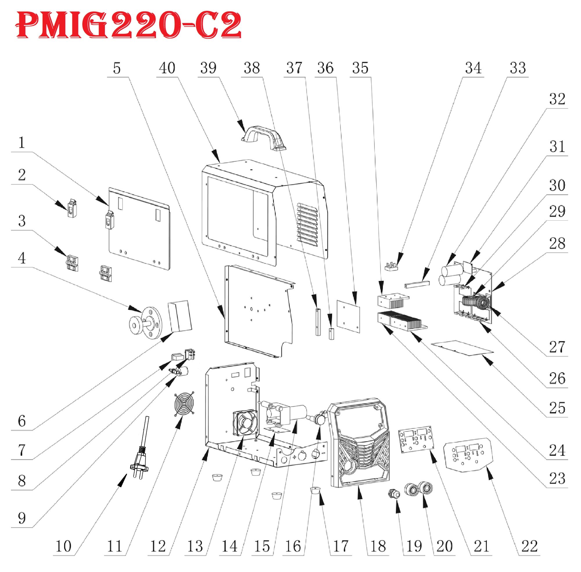 Сварочный полуавтомат PMIG220-С2