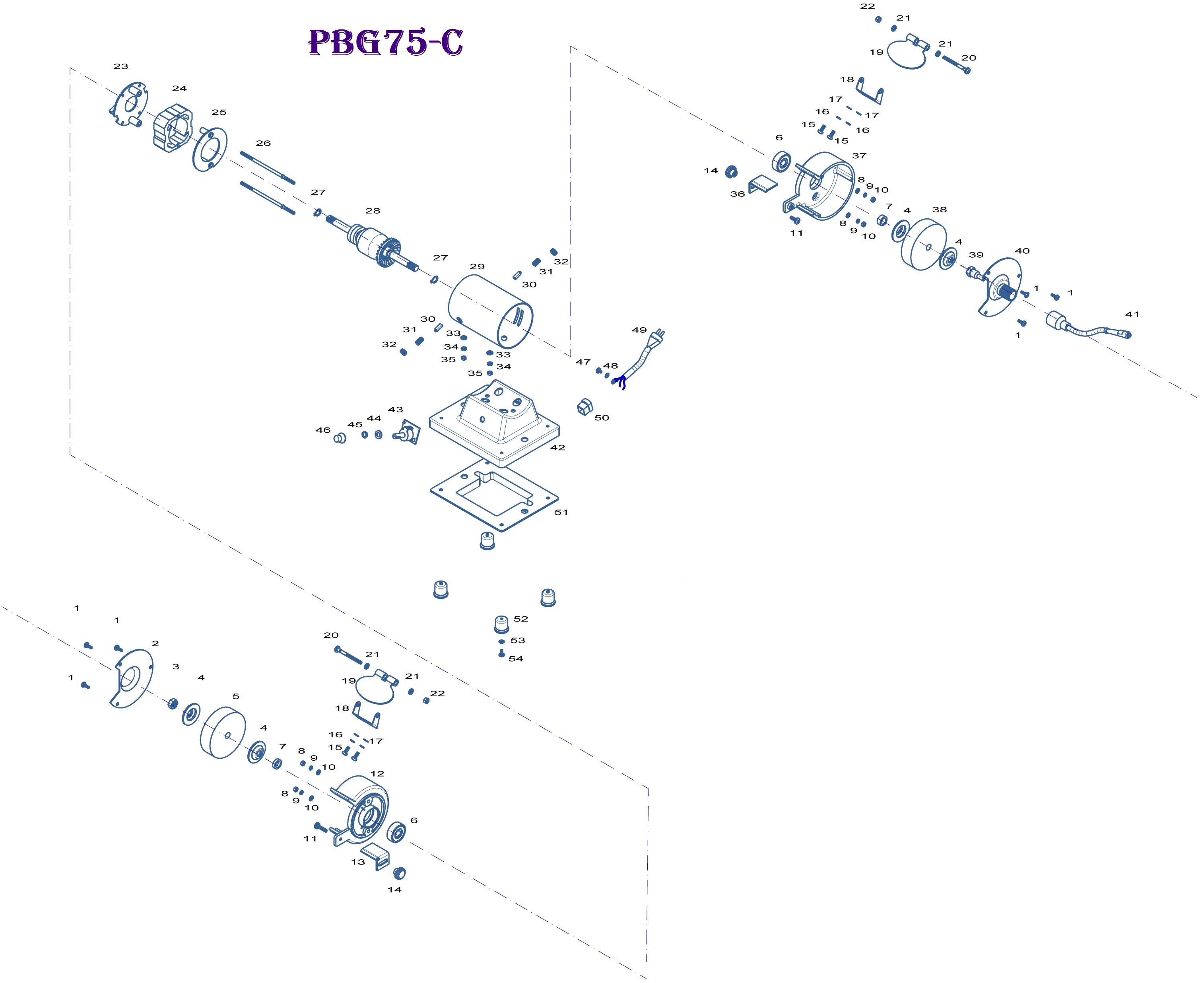 Станок точильный PBG75-C