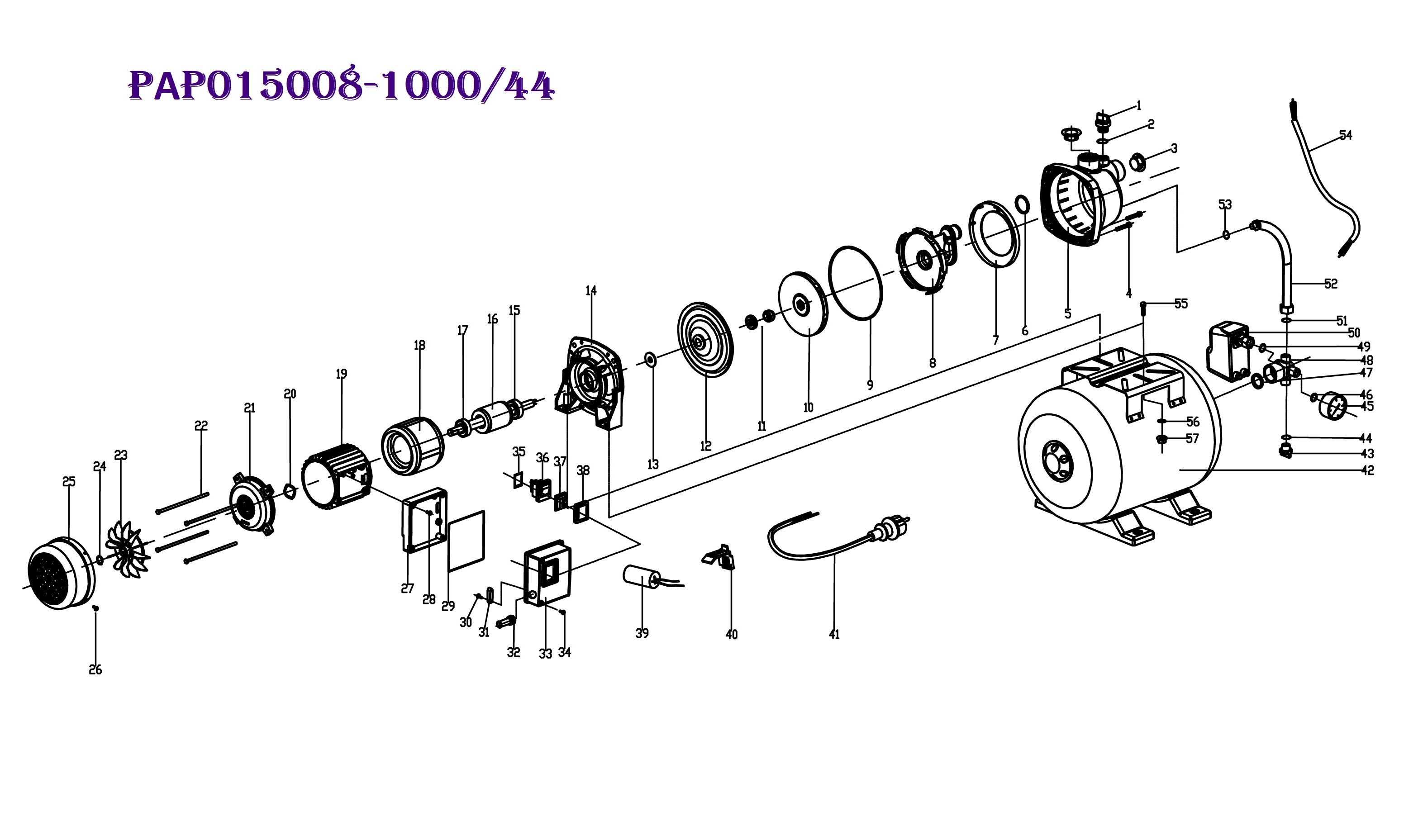 Станция насосная PAP015008-1000/44