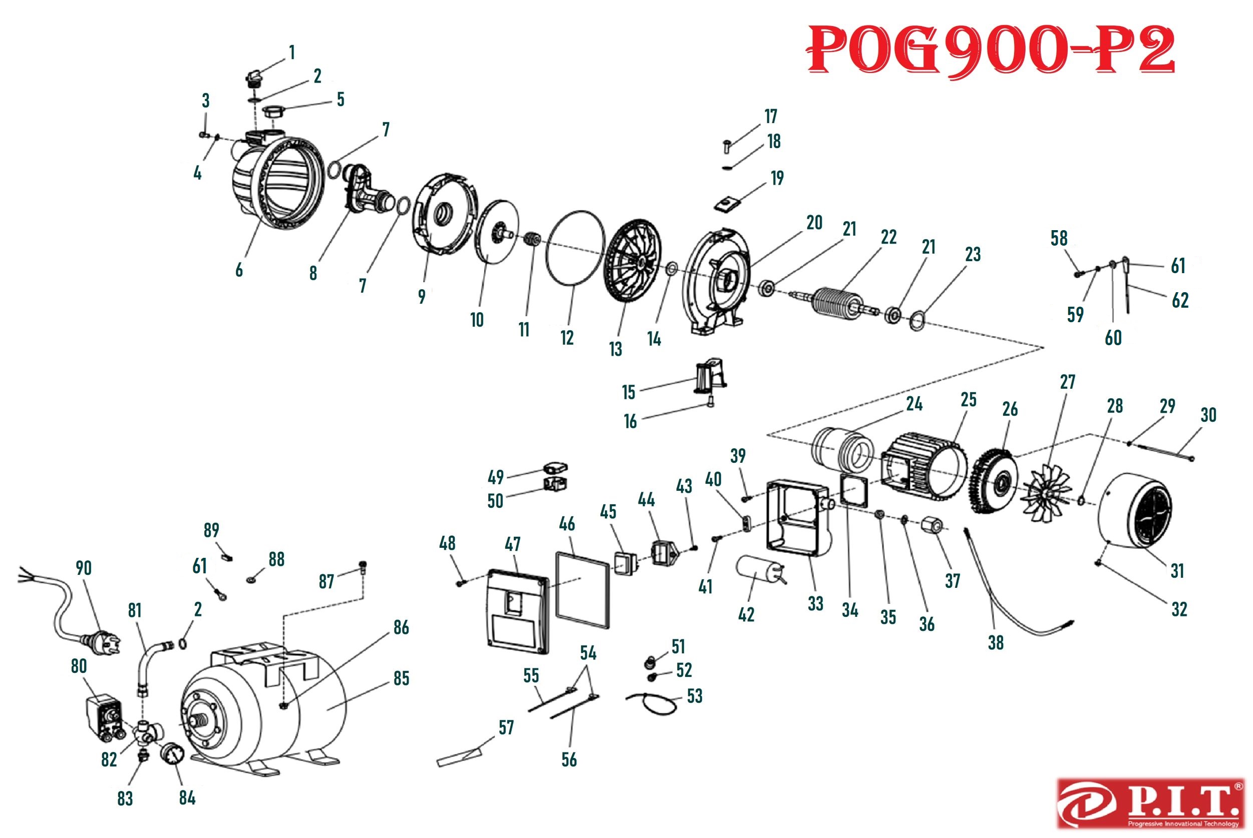 Станция насосная POG900-P2