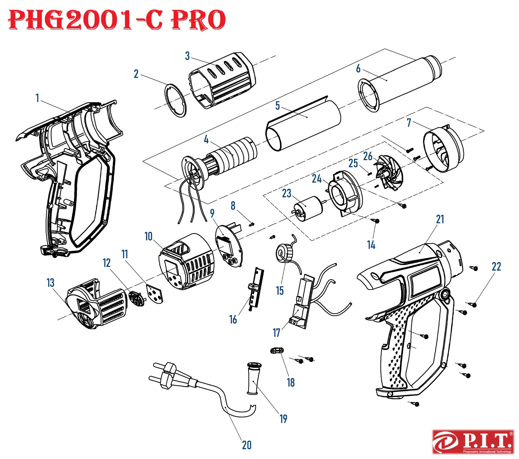 Электрофен PHG2001-C PRO