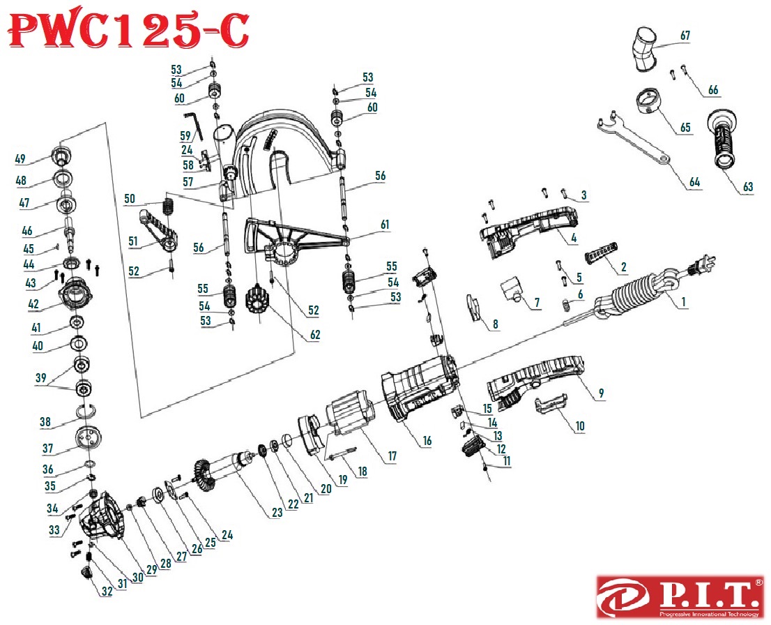 Штроборез PWC125-C