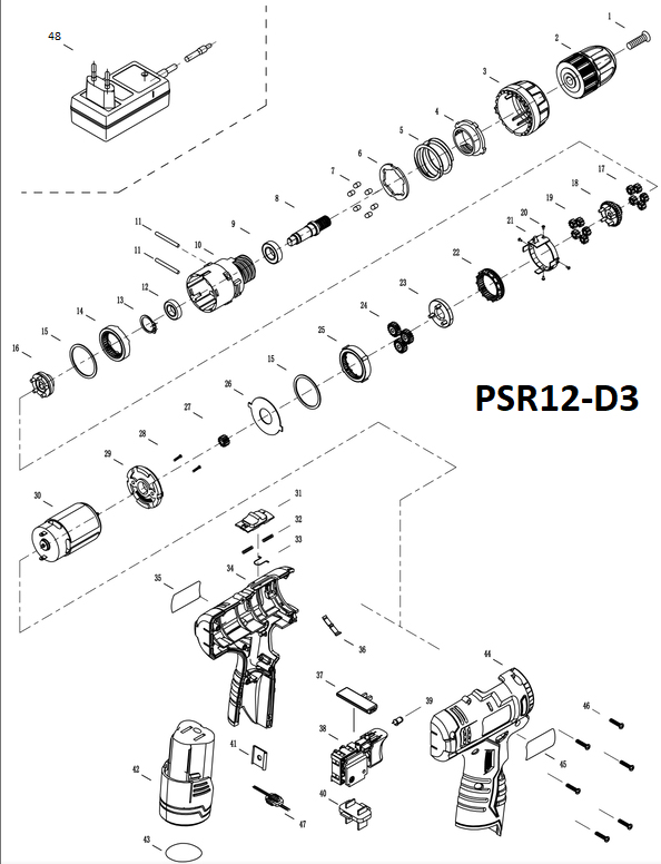 Шуруповерт PSR12-D3