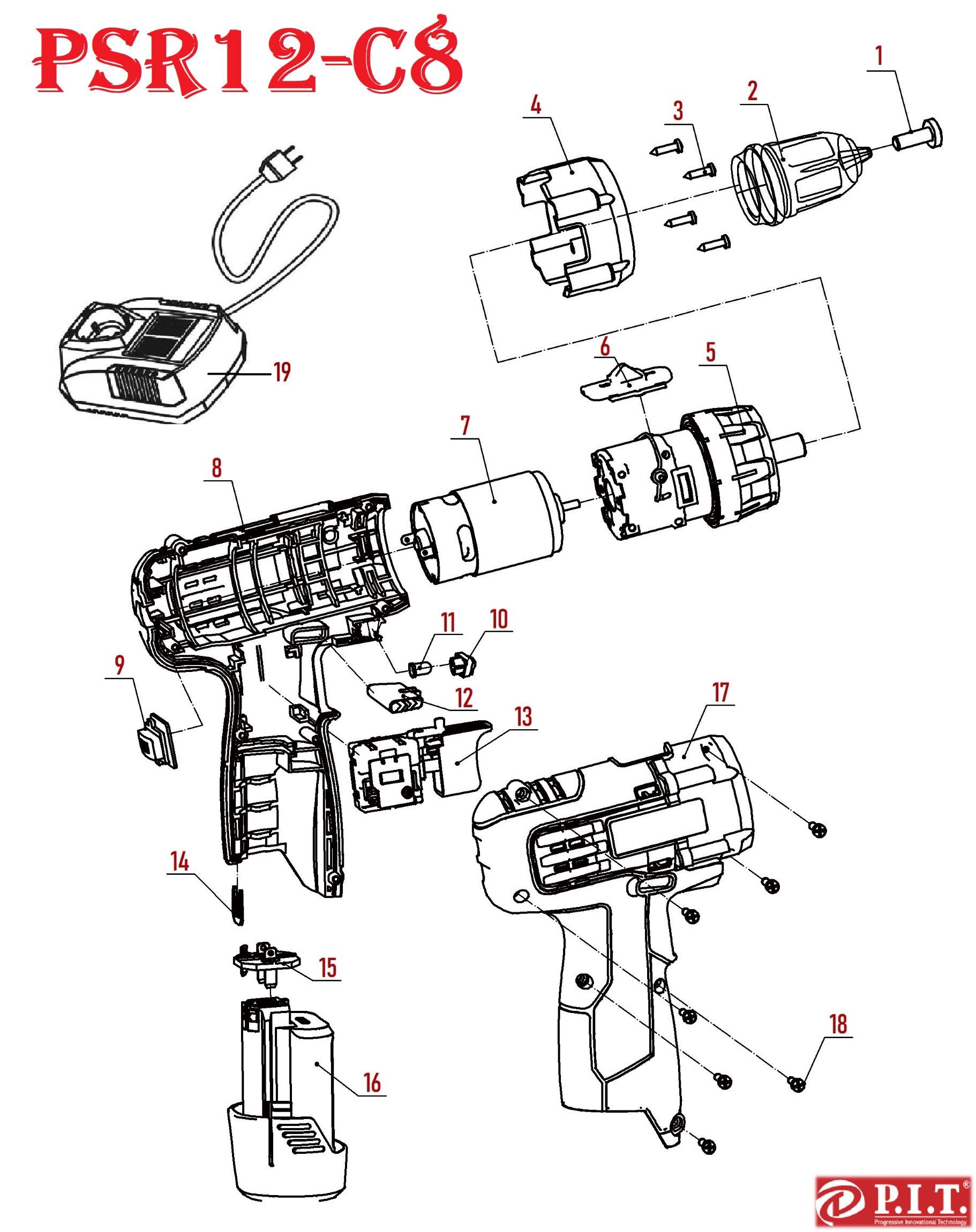 Шуруповерт PSR12-C8