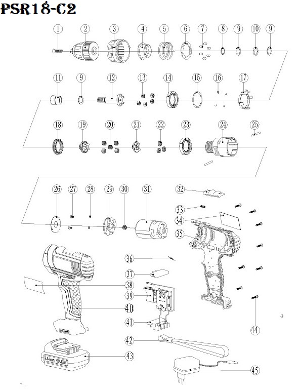 Шуруповерт PSR18-C2