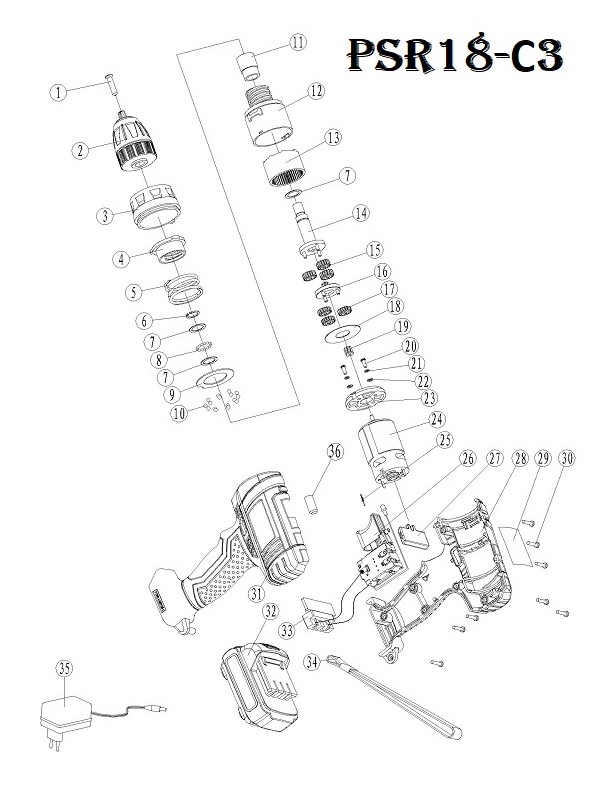 Шуруповерт PSR18-С3