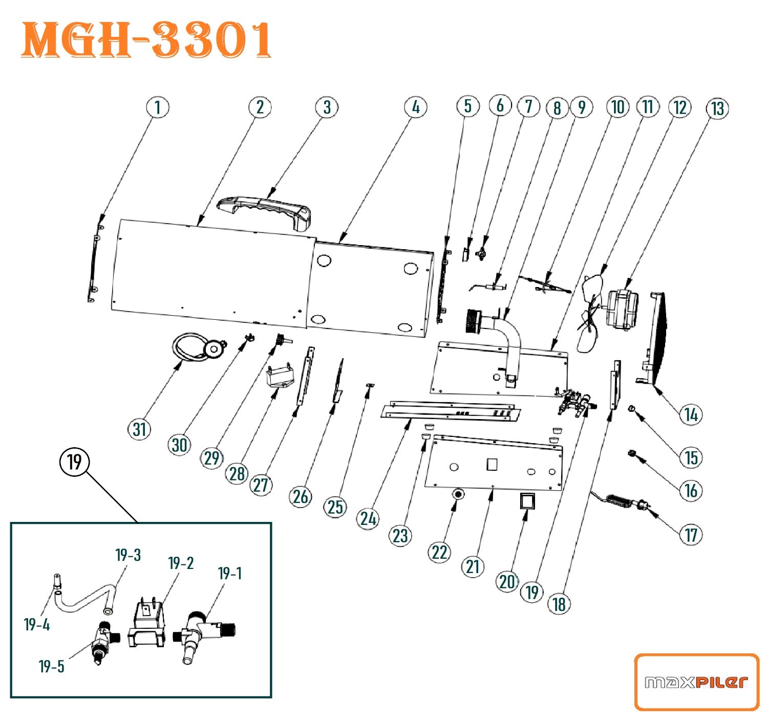 Газовый нагреватель MGH-3301