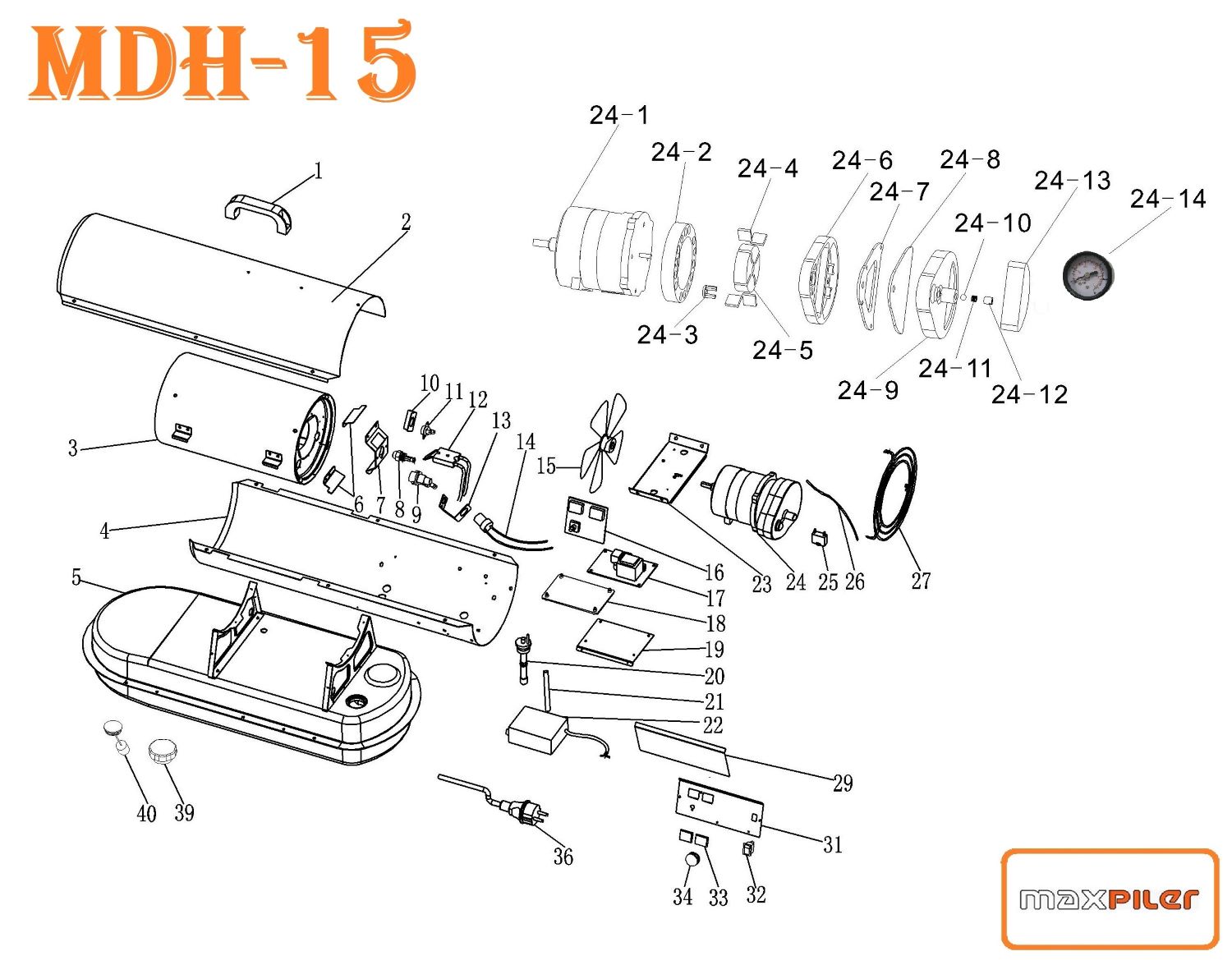 Дизельный нагреватель MDH-15