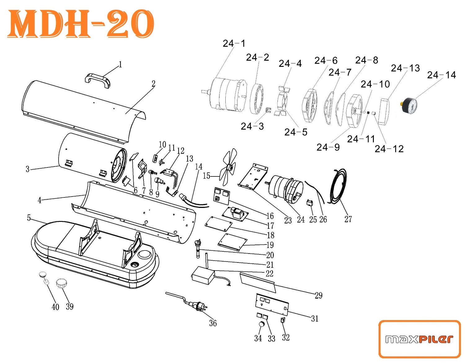 Дизельный нагреватель MDH-20