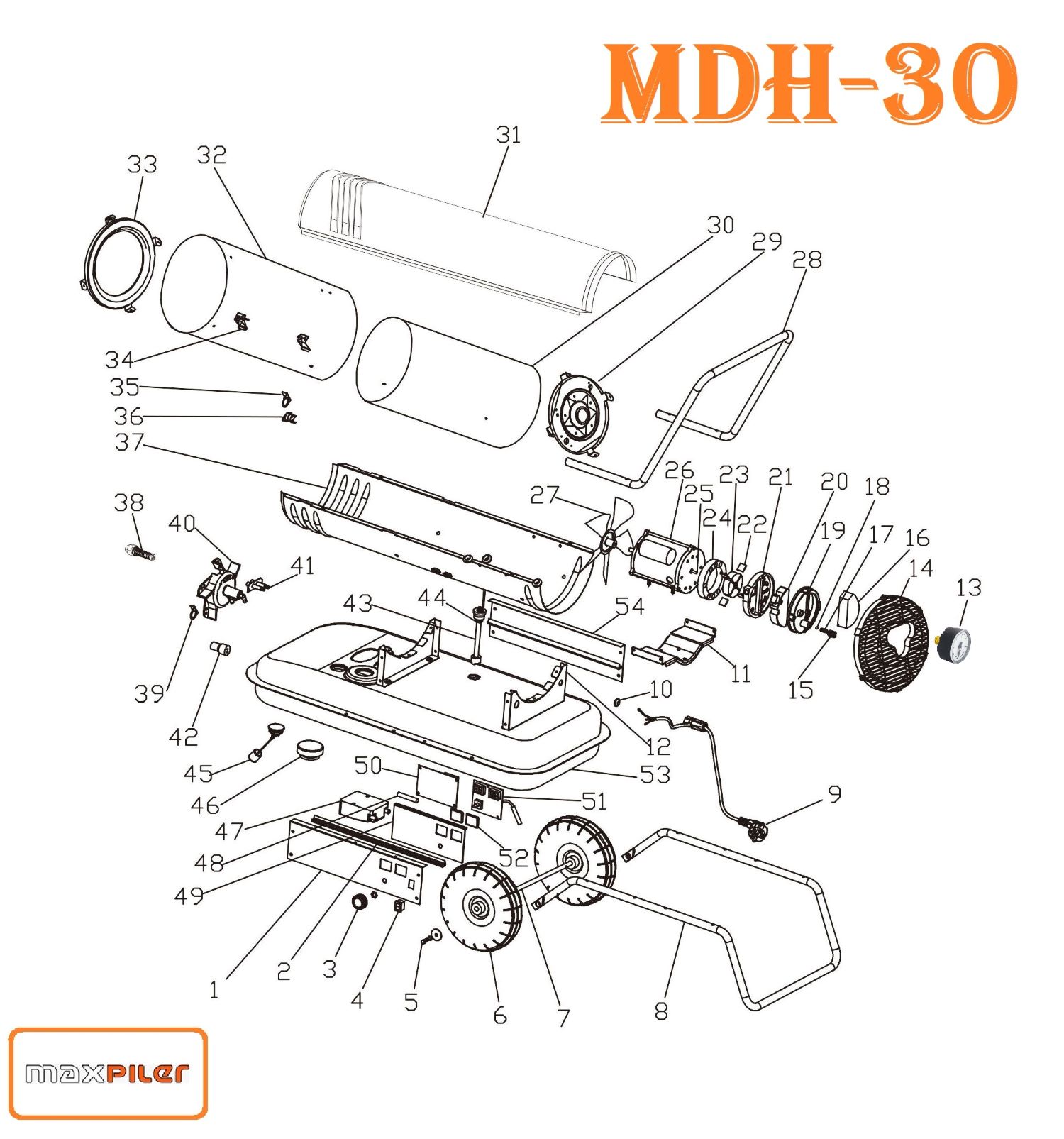 Дизельный нагреватель MDH-30