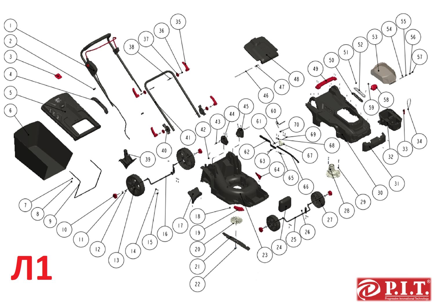 Газонокосилка аккум. PLM20H-380B