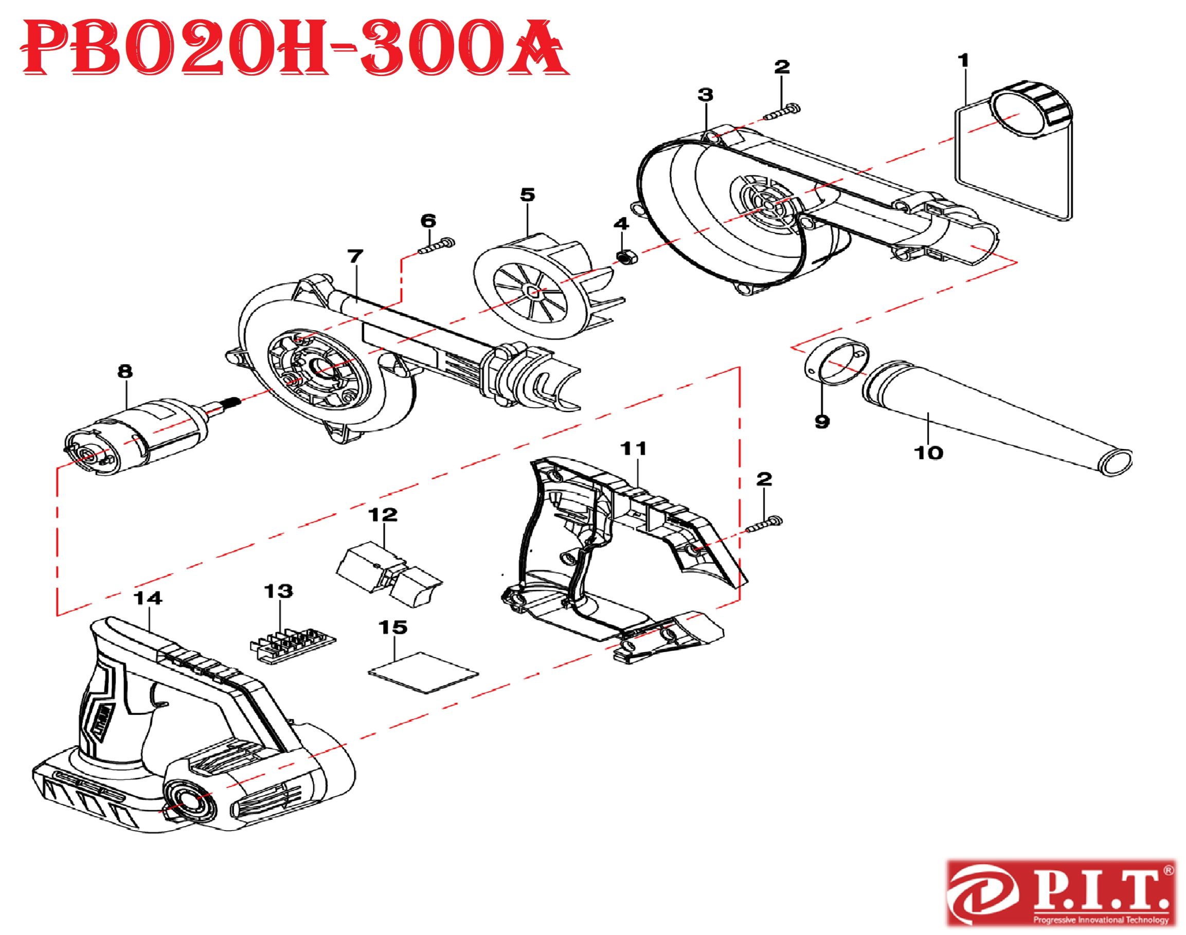 Воздуходувка PBO20H-300A