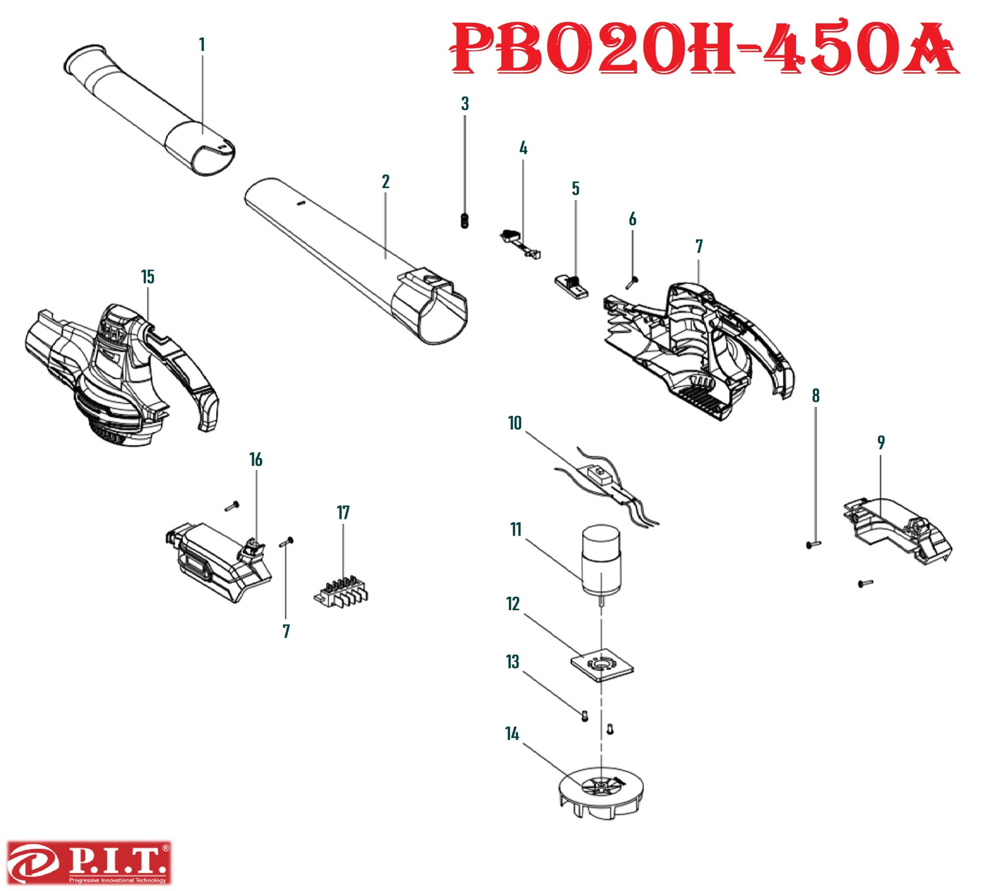 Воздуходувка PBO20H-450A