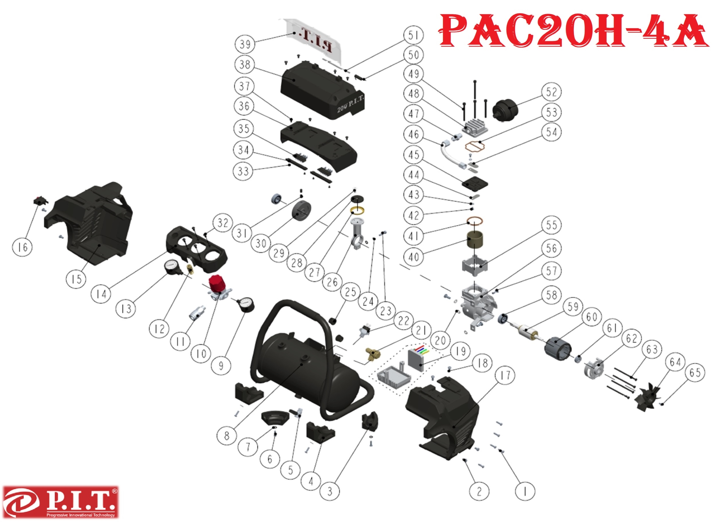 Компрессор PAC20H-4A