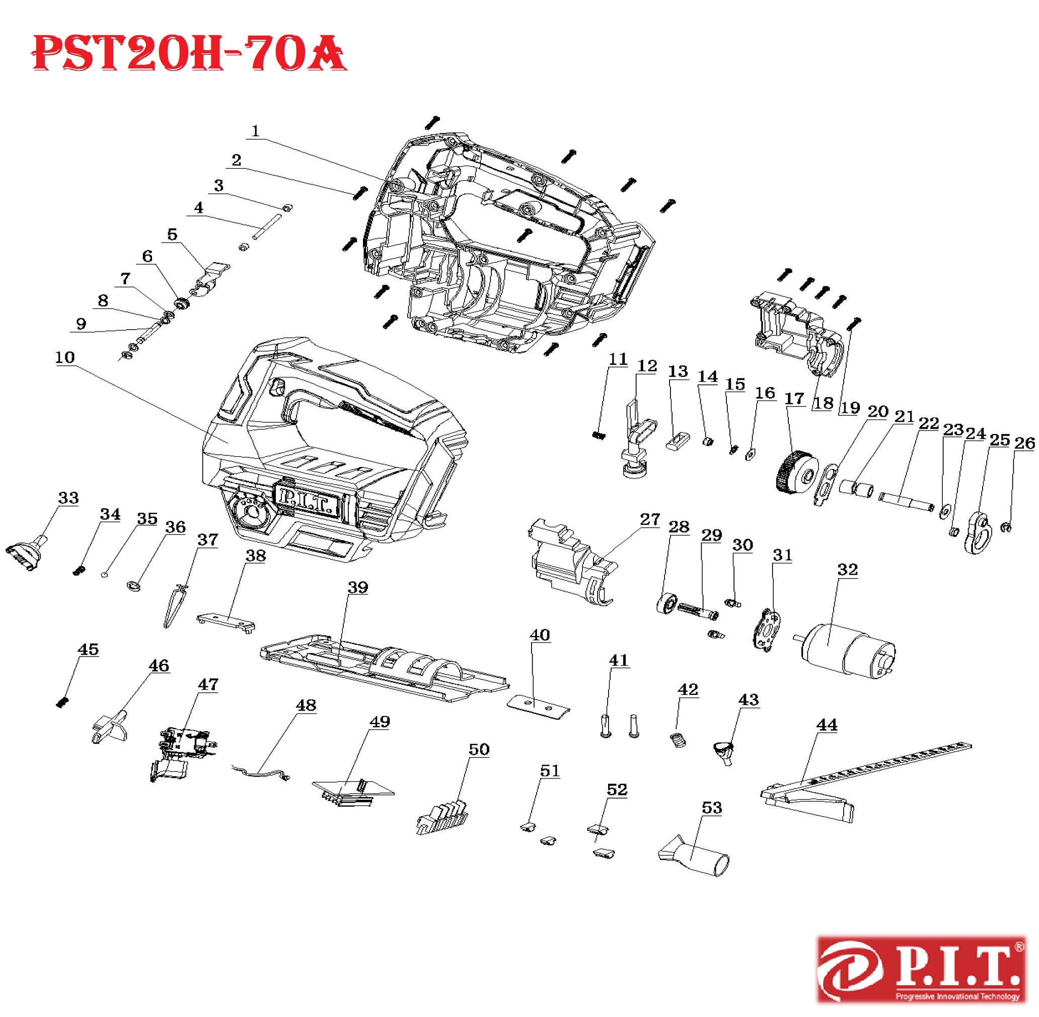 Лобзик аккумуляторный PST20H-70A