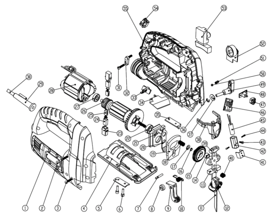 Запчасти для лобзика Patriot LS 750