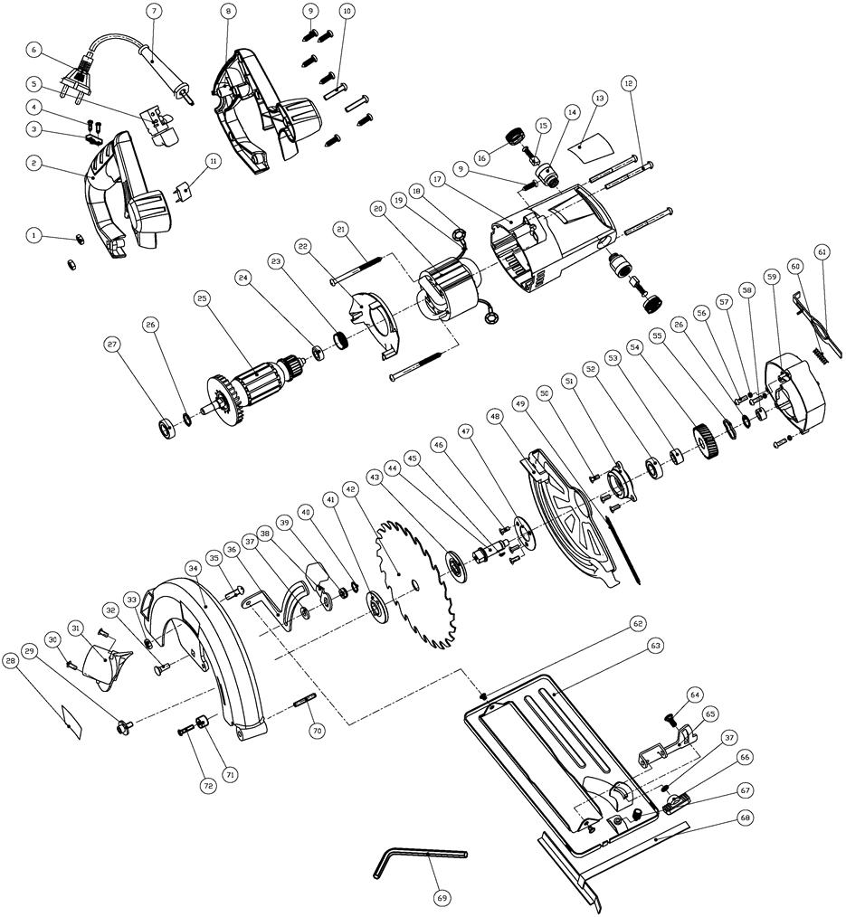 Запчасти для дисковой (циркулярной) пилы Patriot CS 181 EAN8-20106683 2019